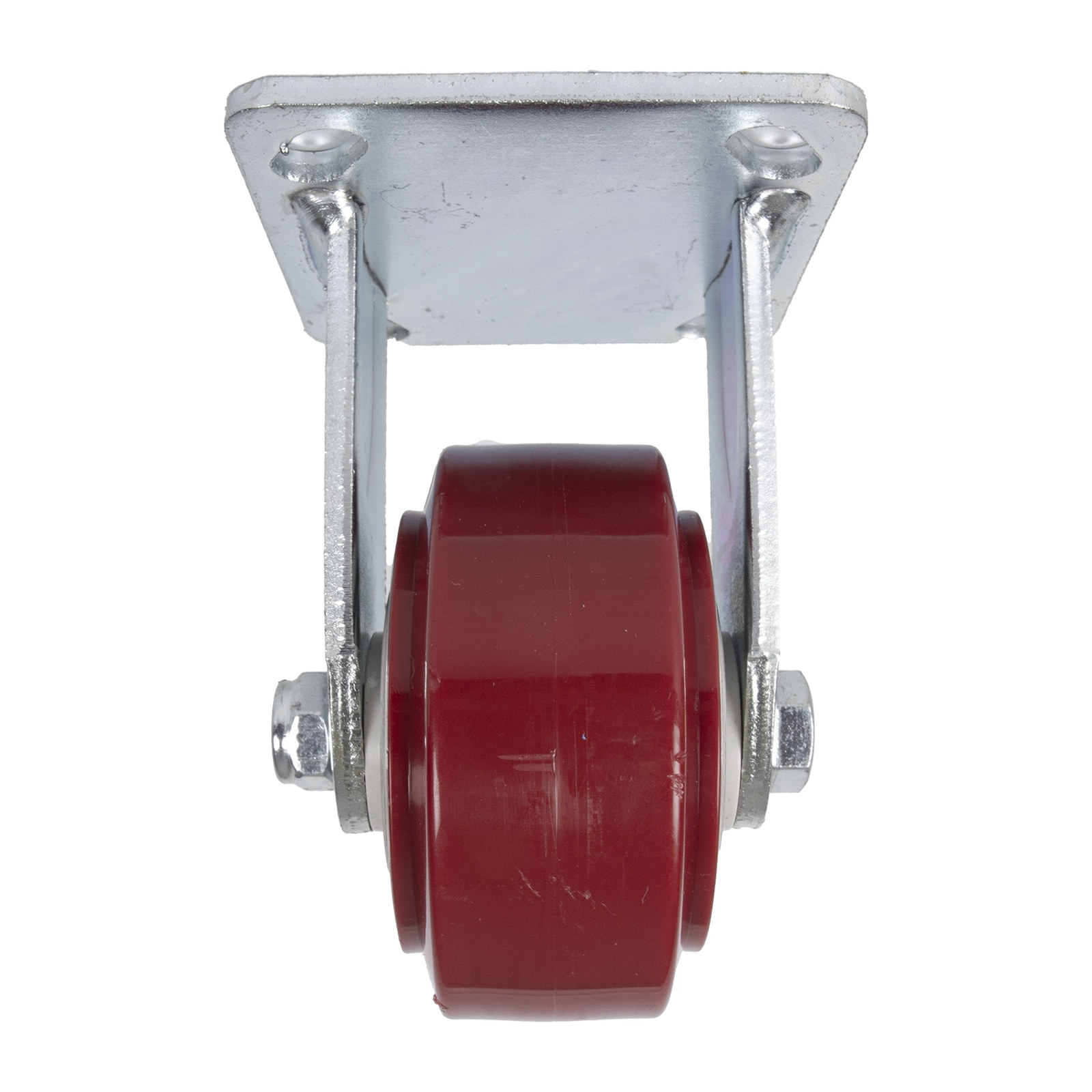 Rodaja de PU Marrón Fija 4" - Imagen 3