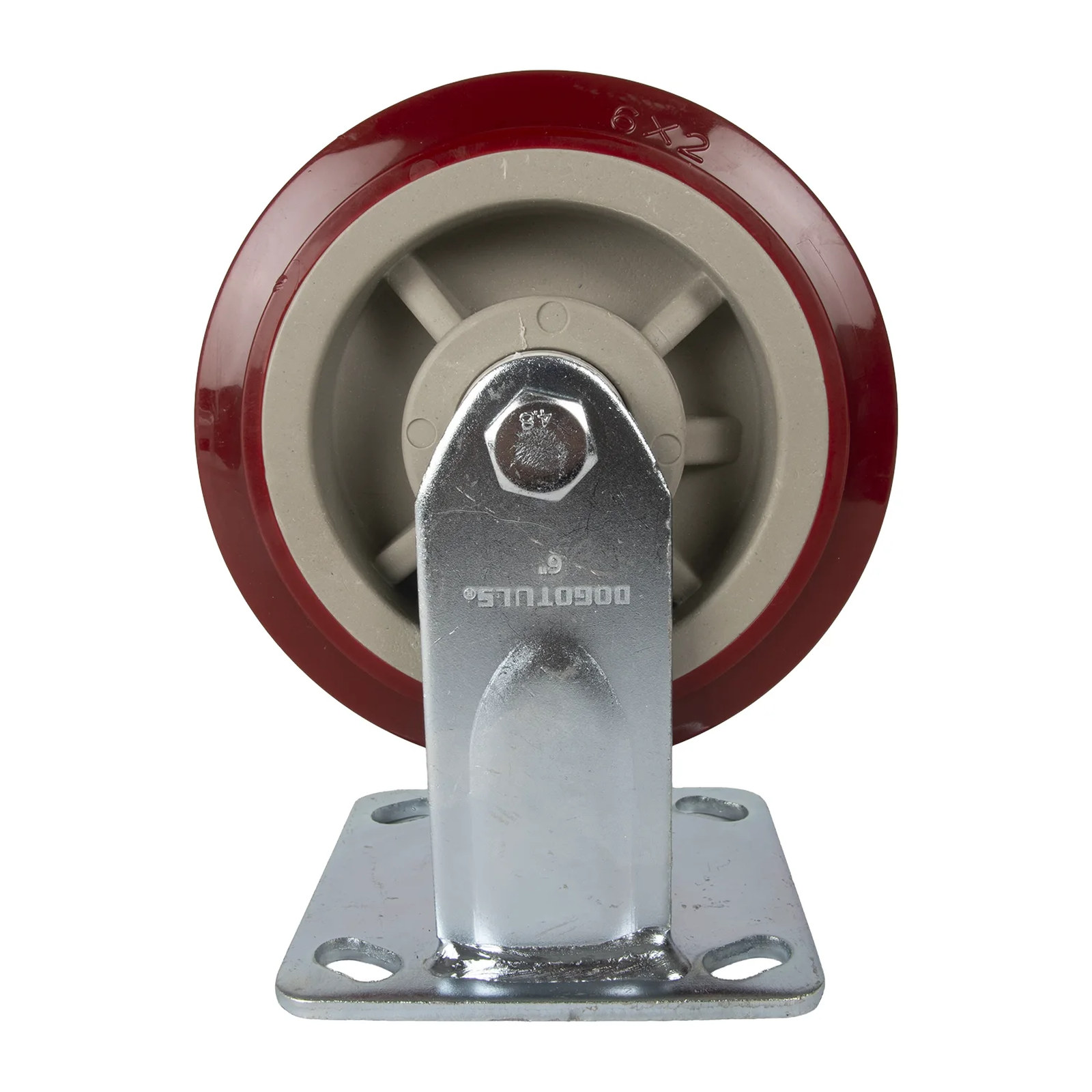 Rodaja de PU Marrón Fija 6" - Imagen 3