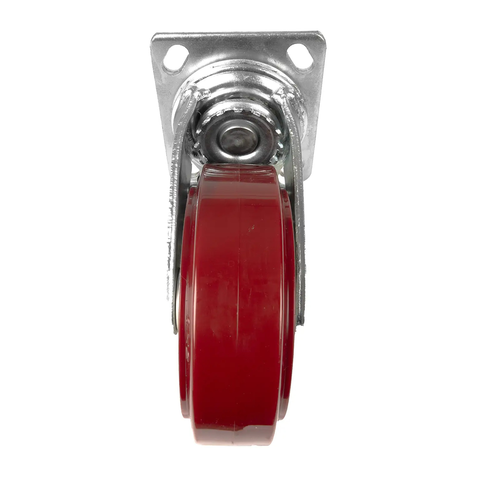 RODAJA DE PU MARRON GIRATORIA FRENO 6" - Imagen 2