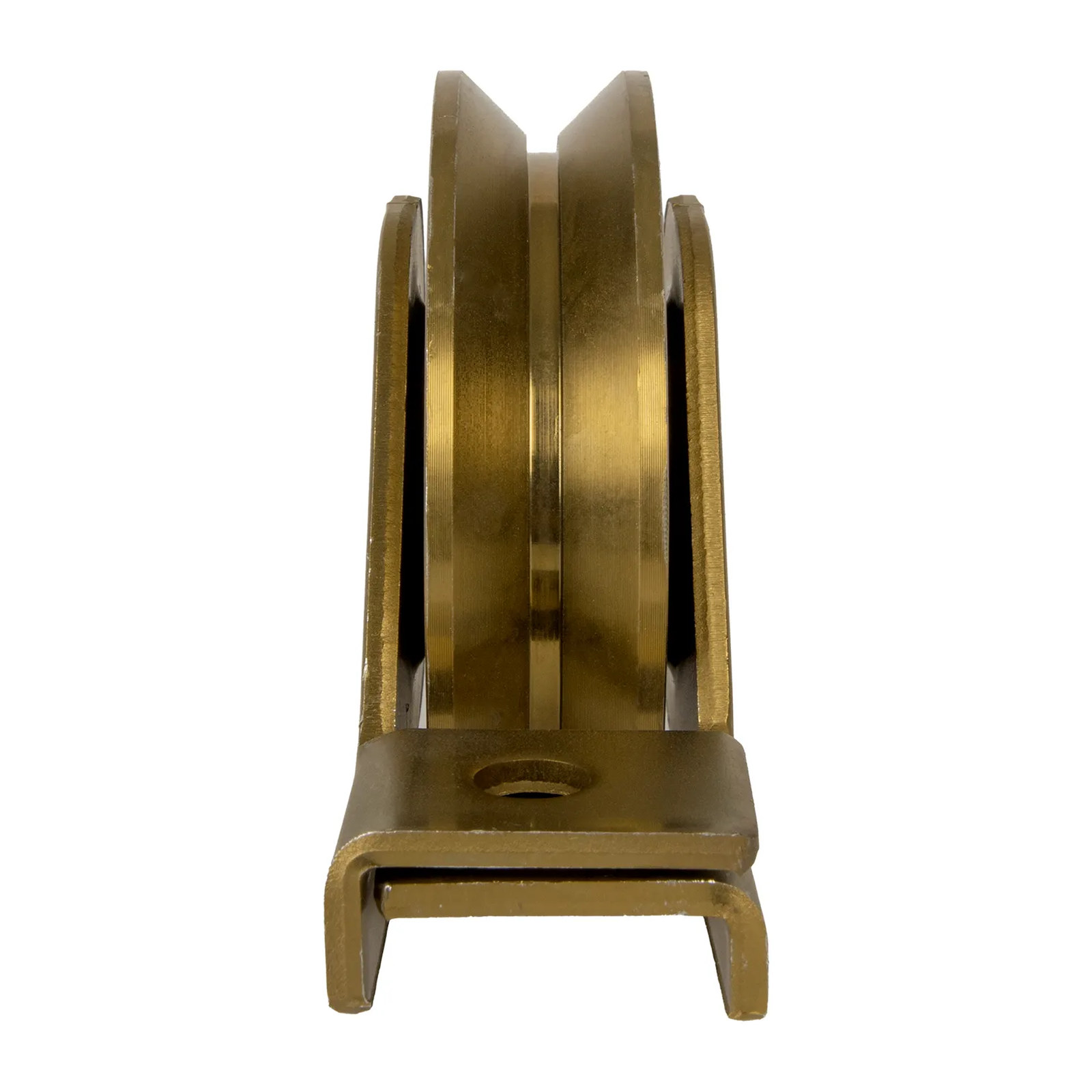 Rueda para Portón de Acero en V con Soporte 80 mm - Imagen 2