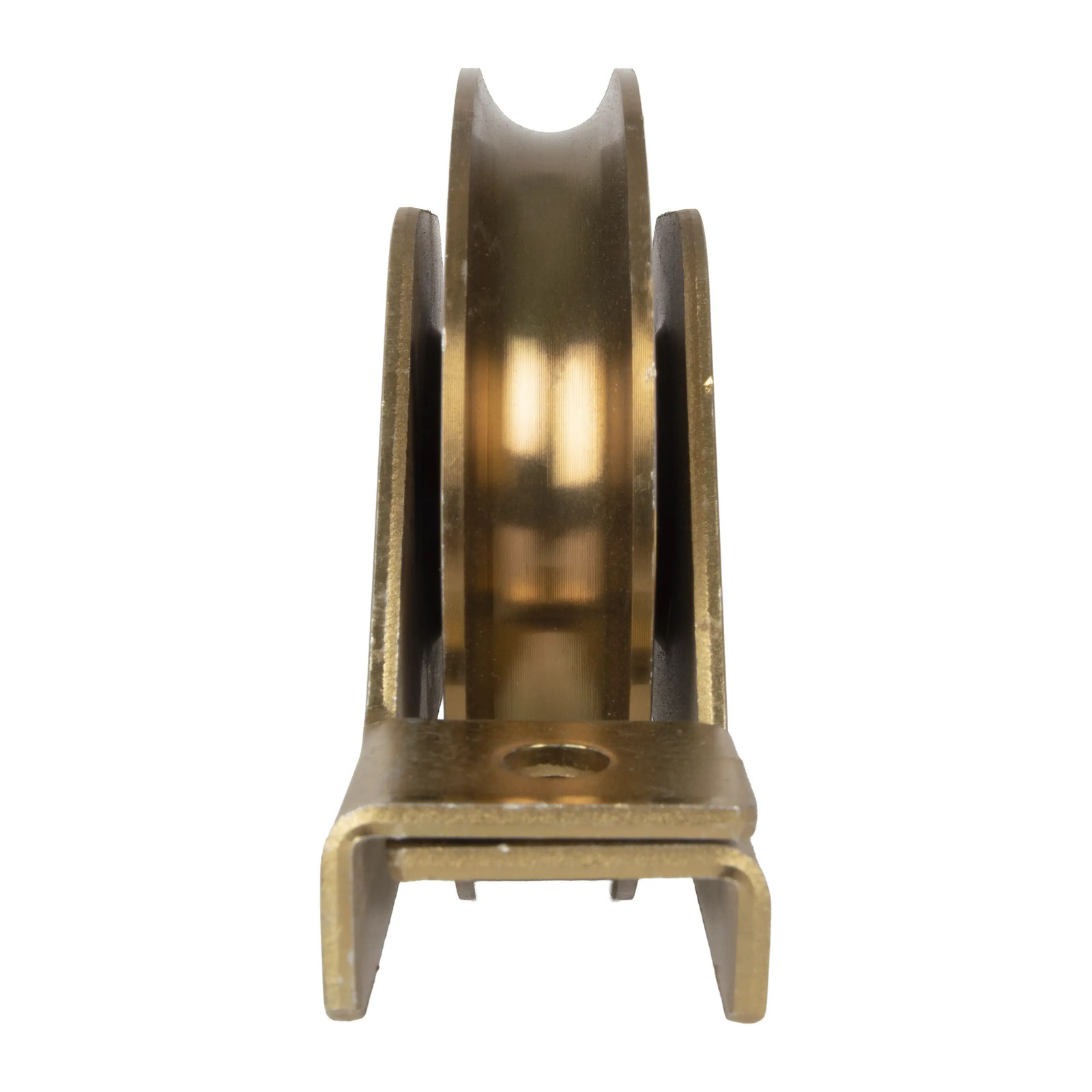 Rueda para Portón de Acero en U con Soporte 80 mm - Imagen 2
