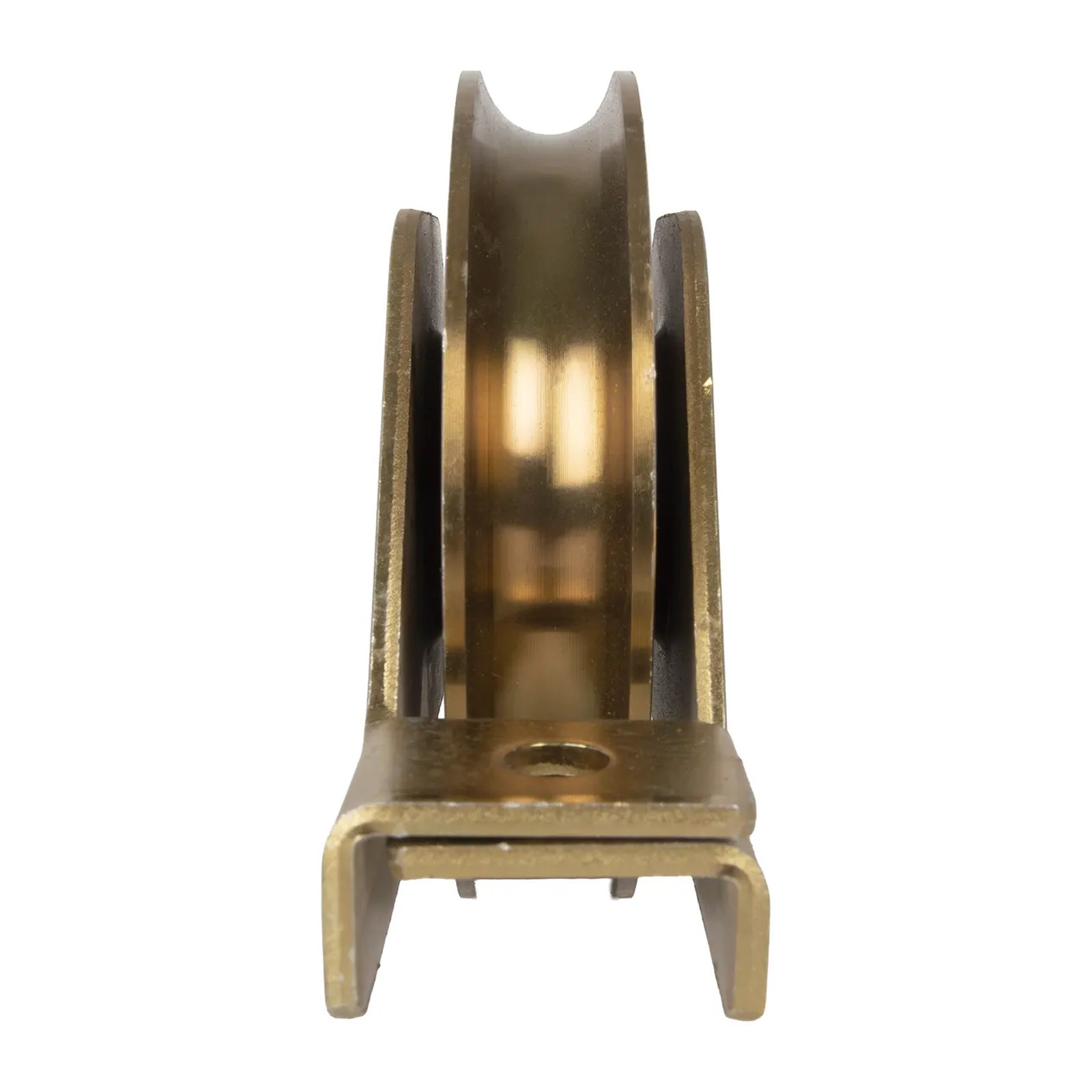 Rueda para Portón de Acero en U con Soporte 100 mm - Imagen 2
