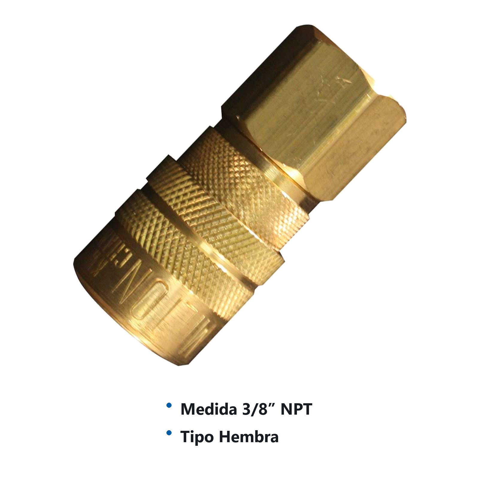 CONEXION RAPIDA HEMBRA 3/8" NPT Mod 718BK - Imagen 2