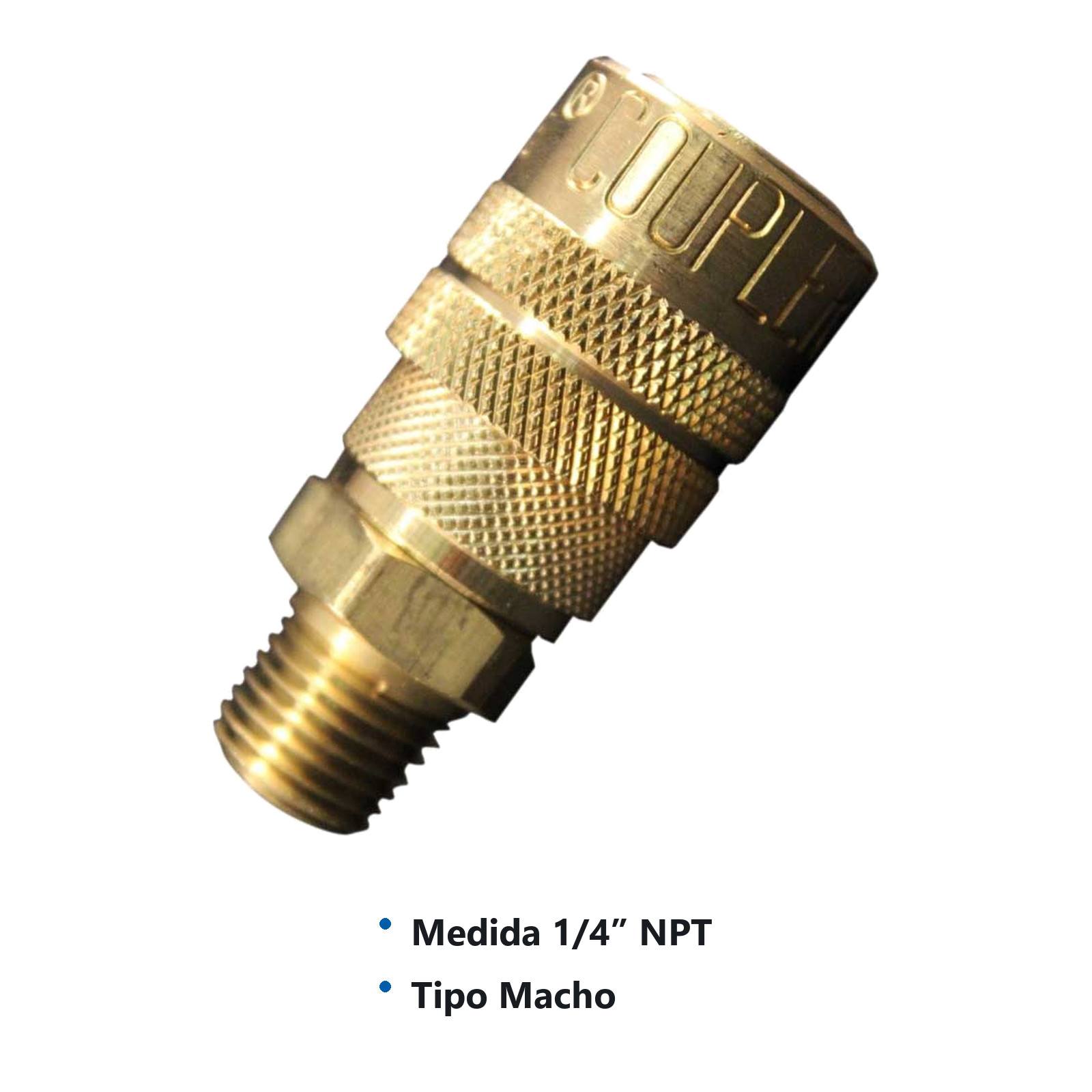 CONEXION RAPIDA MACHO 1/4" NPT Mod 716BK - Imagen 2