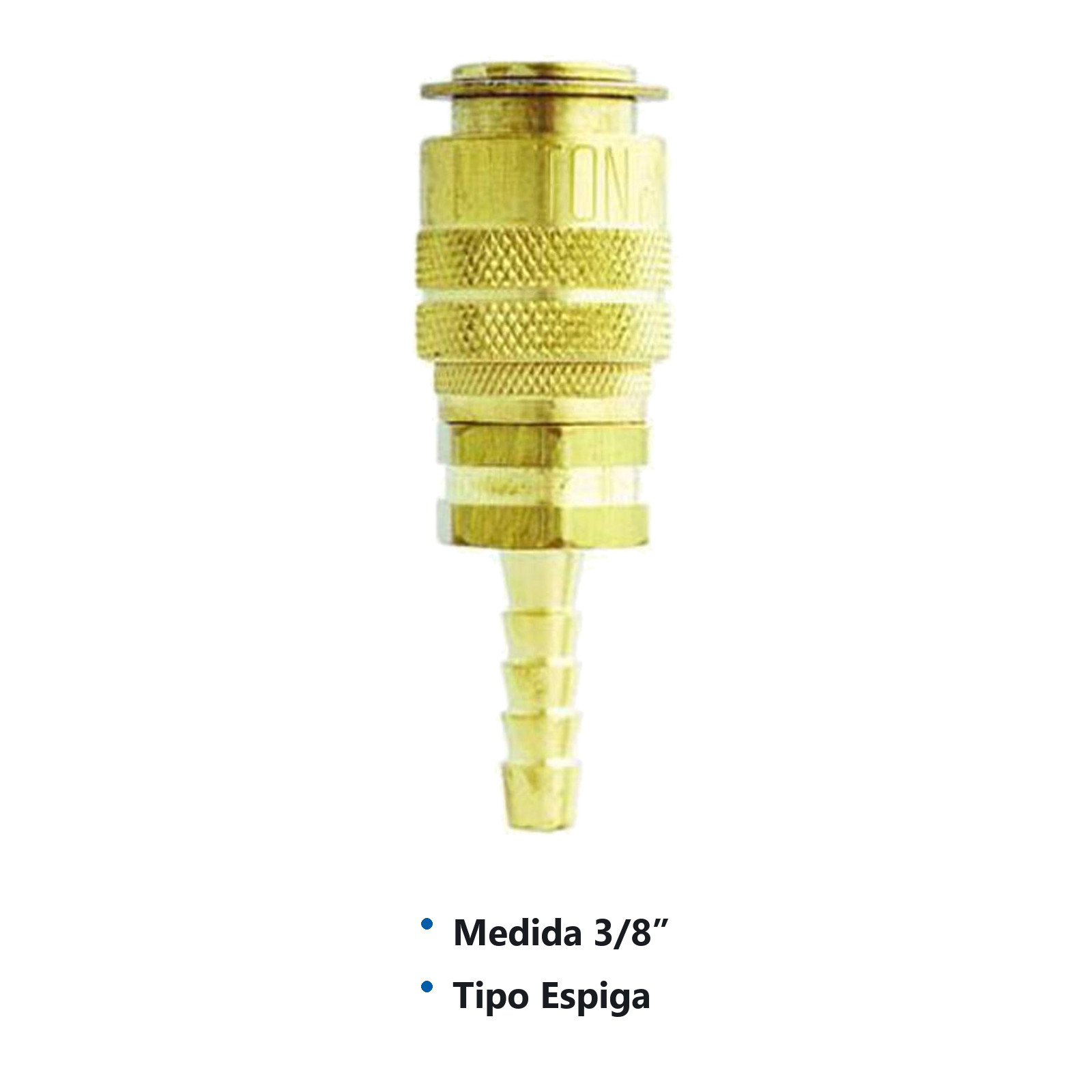 CONEXION RAPIDA C/ESPIGA 3/8" Mod 717-6BK - Imagen 2