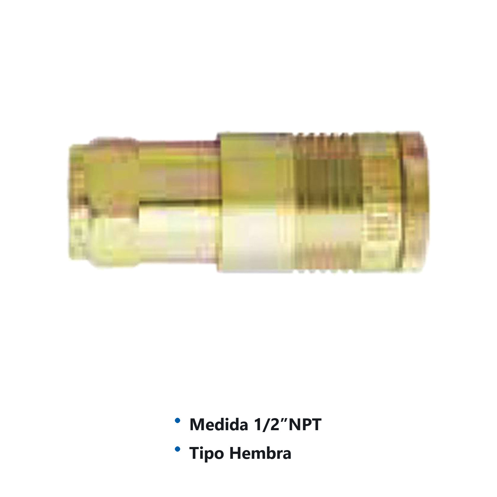 CONEXION RAPIDA HEMBRA 1/2" NPT  ESTILO G Mod 1815BK - Imagen 2