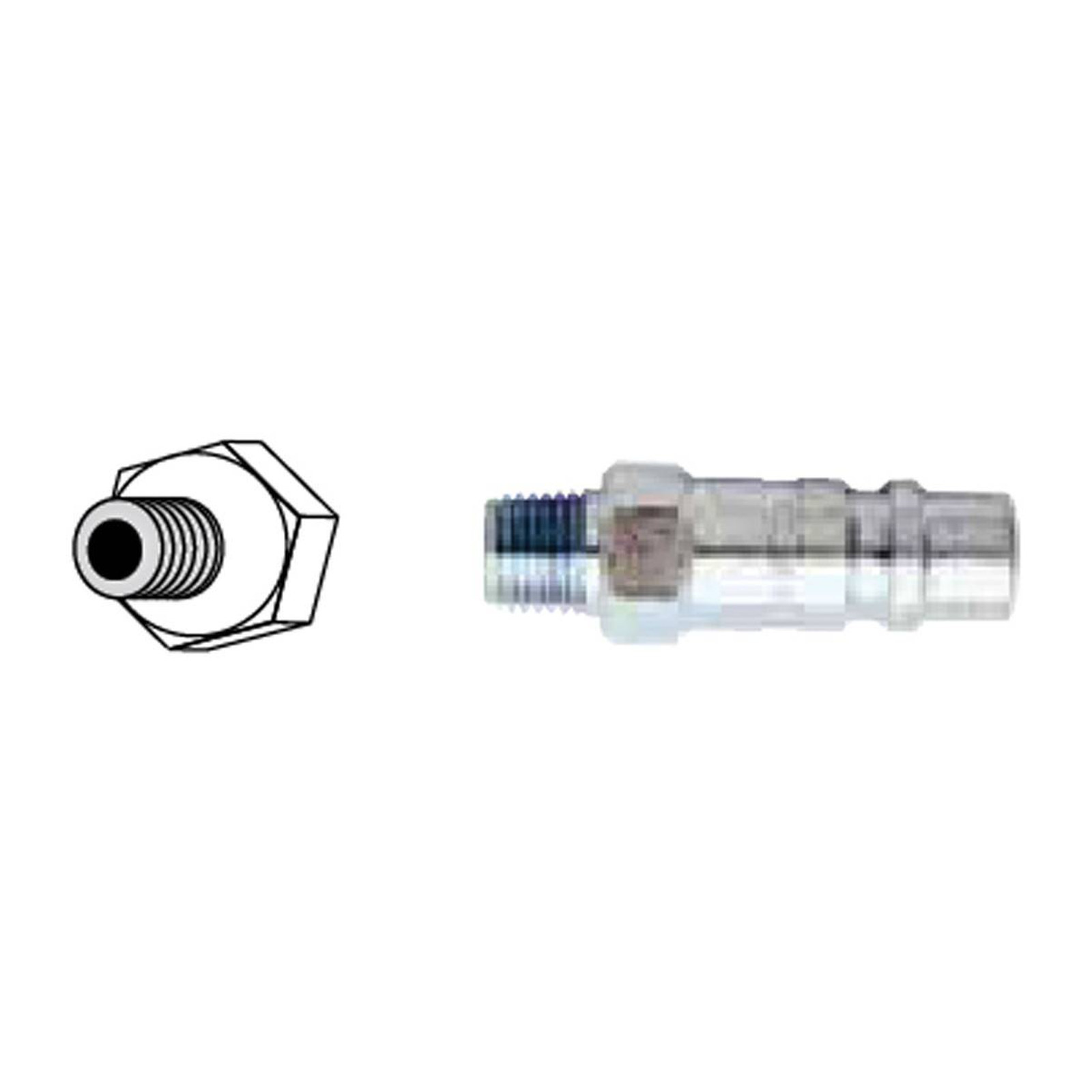 Pivote Conexión Macho 1/2" NPT Estilo G Milton Modelo 1857BK