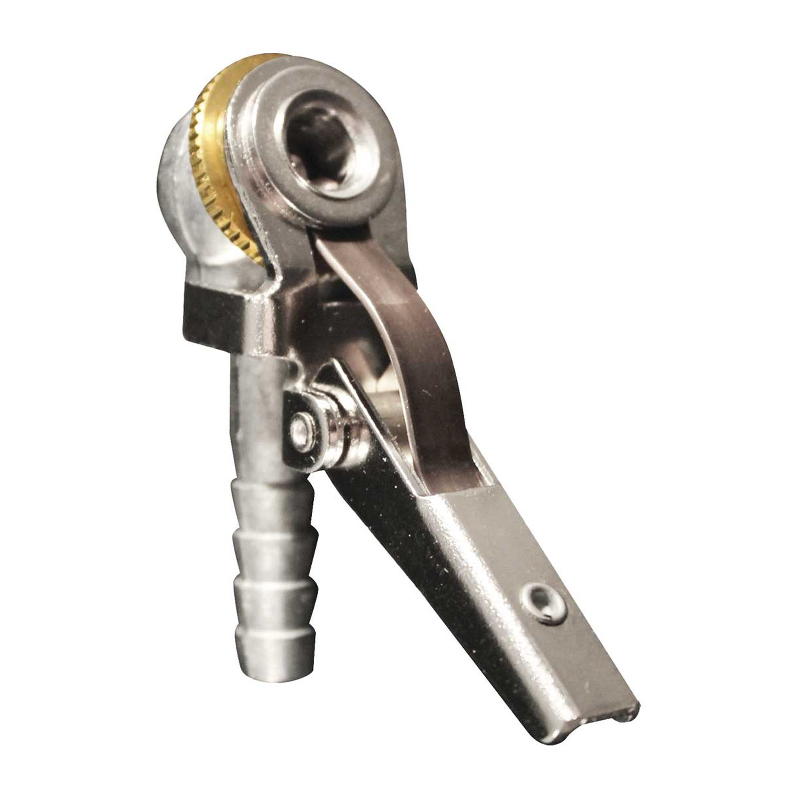 Válvula para Inflar Sencilla 1/4" NPT con Chuck Milton Mod. 694BK