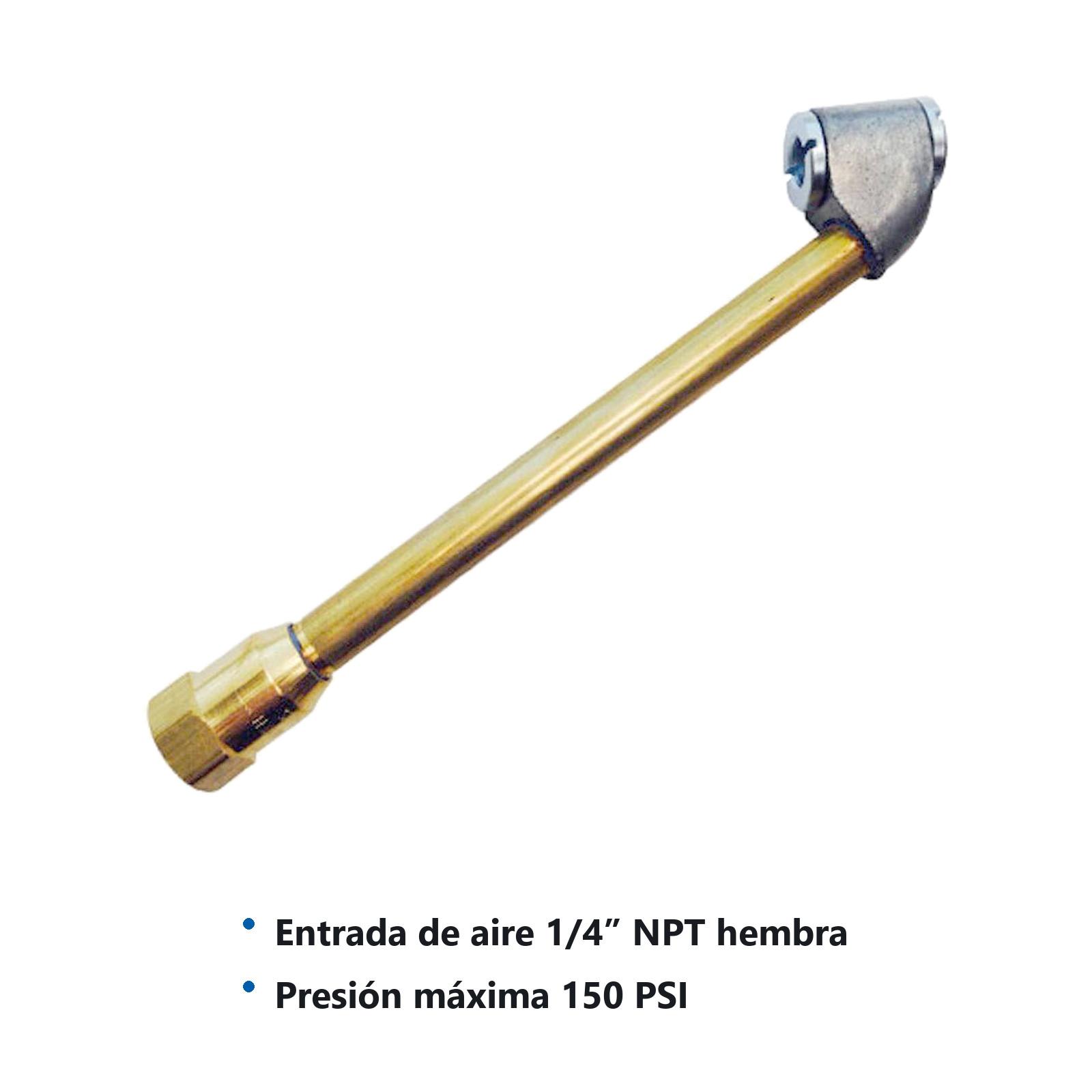VALVULA PARA INFLAR DOBLE SALIDA DE AIRE 1/4"NPT  Mod  690BK - Imagen 2