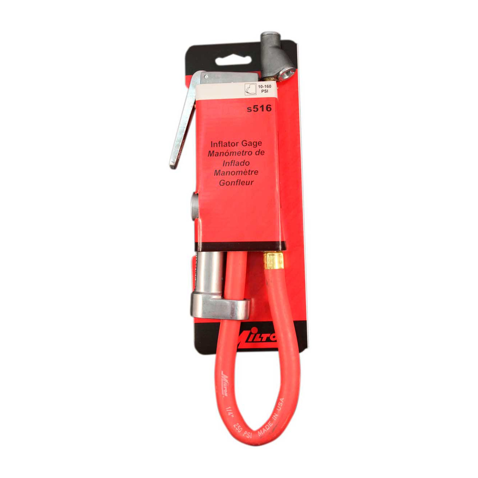 CALIBRADOR CON VALVULA DOBLE DE INFLADO 120LB  Mod  S-516 - Imagen 3
