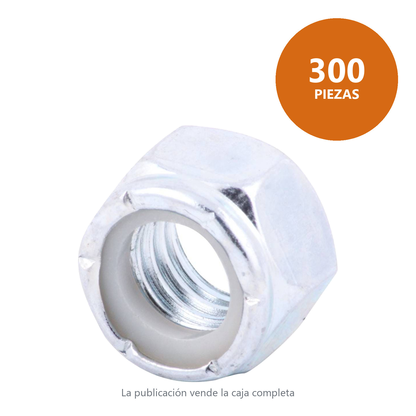 TUERCA D/SEG. INSERTO/NYLON GALV. M20 X 2.5 (Caja a granel c/300 - Precio x Pieza) - Imagen 2