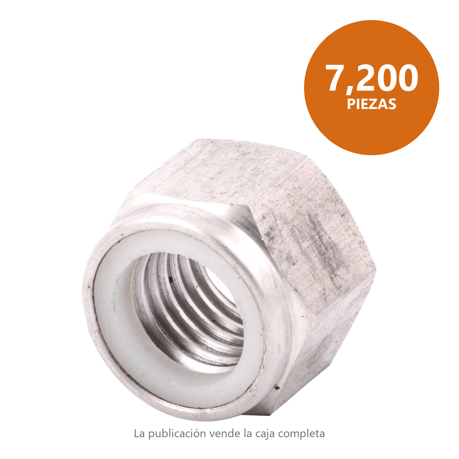 TUERCA D/SEG. INSERTO/NYLON ACERO INOX.-1/4-20" (Caja a granel c/7200 - Precio x Pieza) - Imagen 2