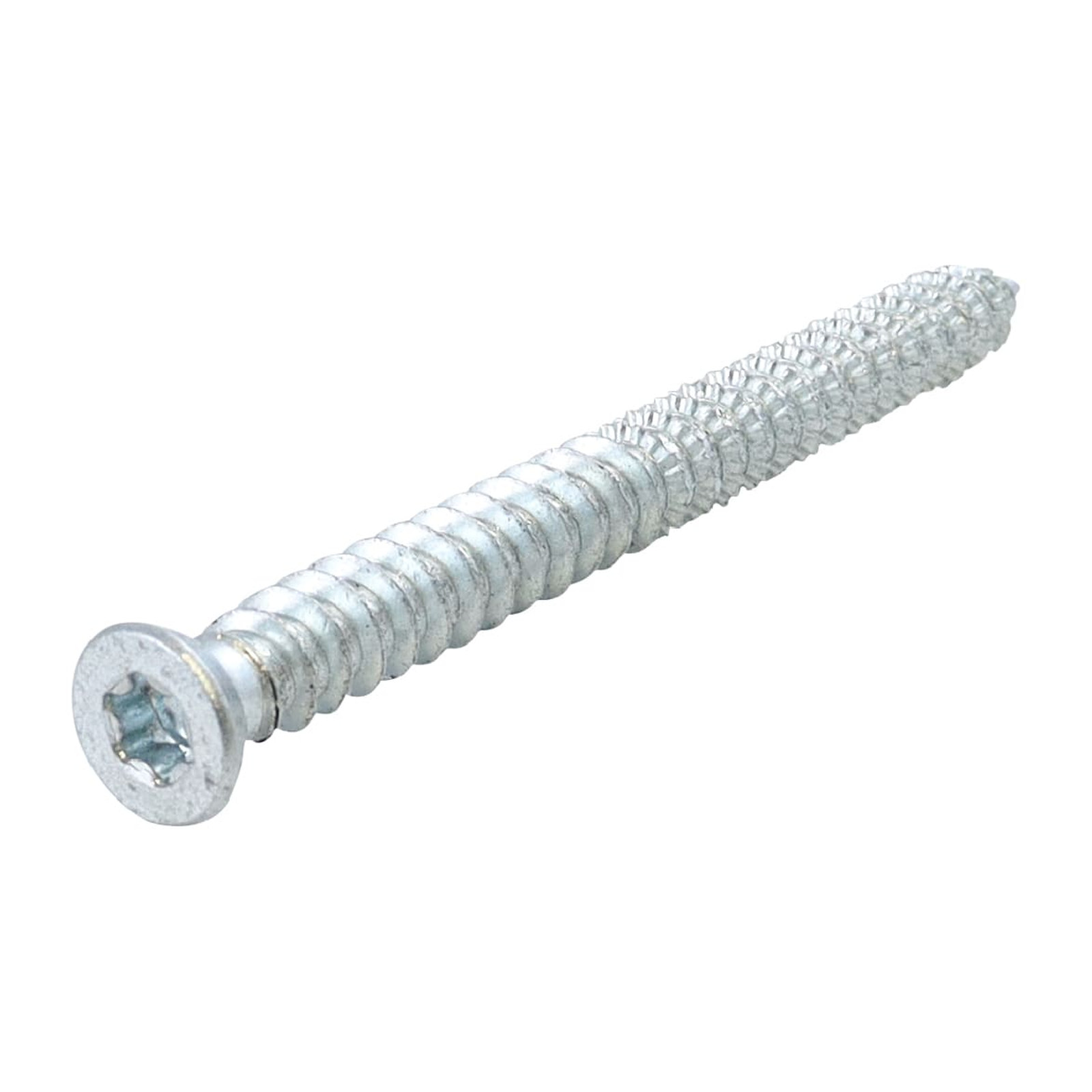 Pija Cabeza Plana Torx T30 Galvanizada para MDF 7.5 mm x 80 mm Weston (Caja c/100 piezas)
