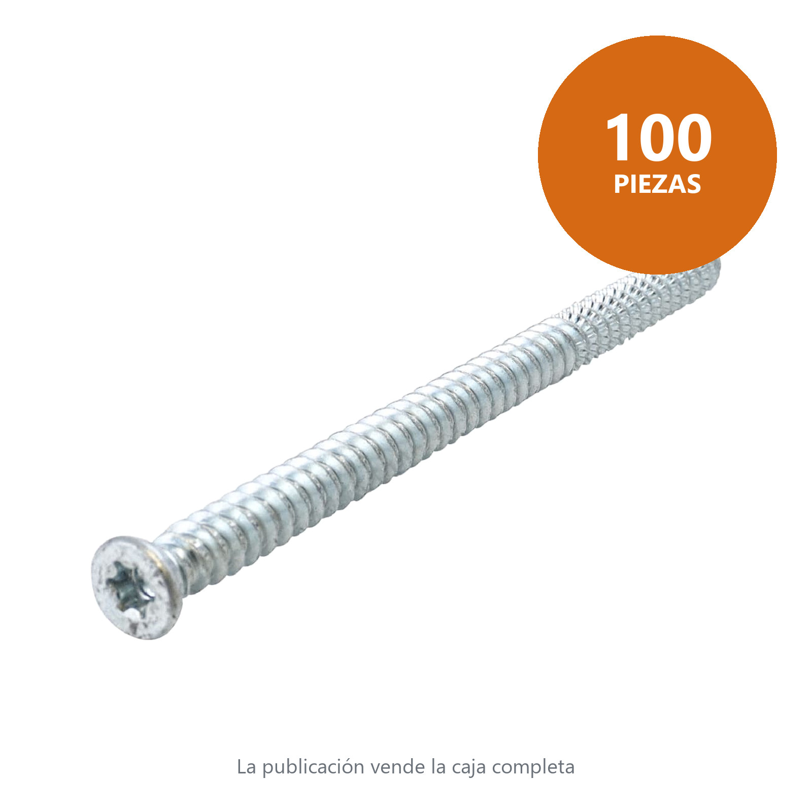 PIJA CABEZA PLANA TORX GALV. P/MDF D/FIJACION 7,5 mm X 120 mm T30 (Precio x Pza - caja c/100 piezas) - Imagen 4