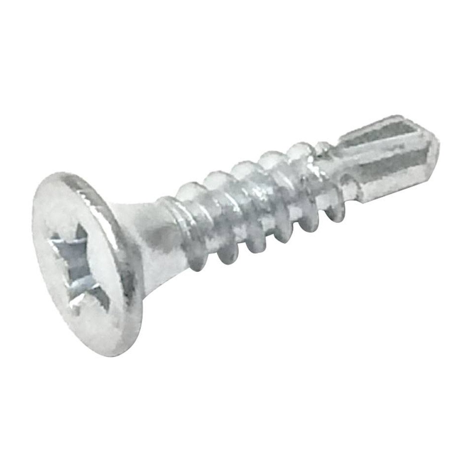 Pija para Lámina Cabeza Plana Punta de Broca Galvanizada #8 x 3" WESTON - Caja 2,500 Piezas