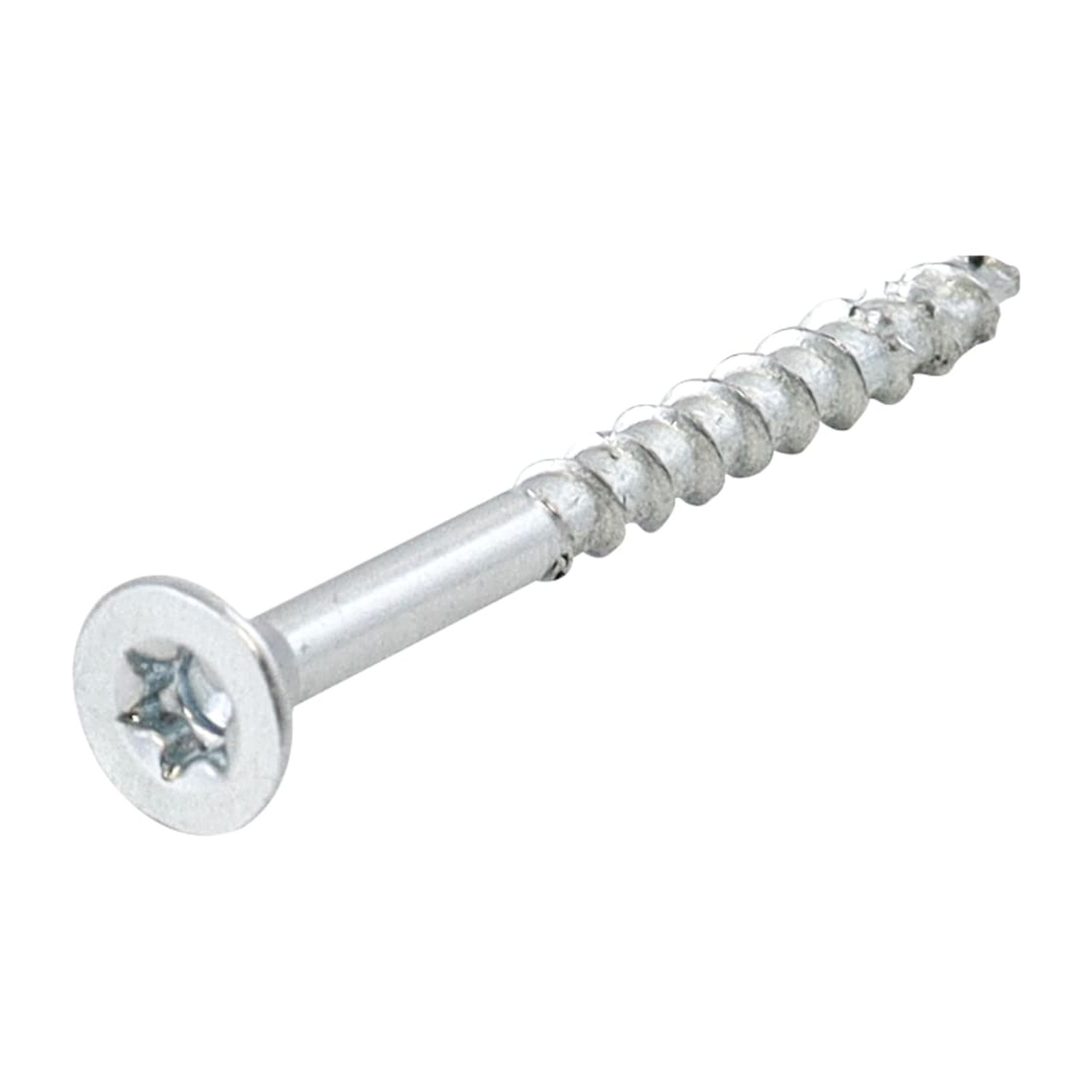 Pija Cabeza Plana Torx T10 Galvanizada para MDF #6 x 1-3/4" (44.45 mm) Weston – Caja con 8,000 Piezas