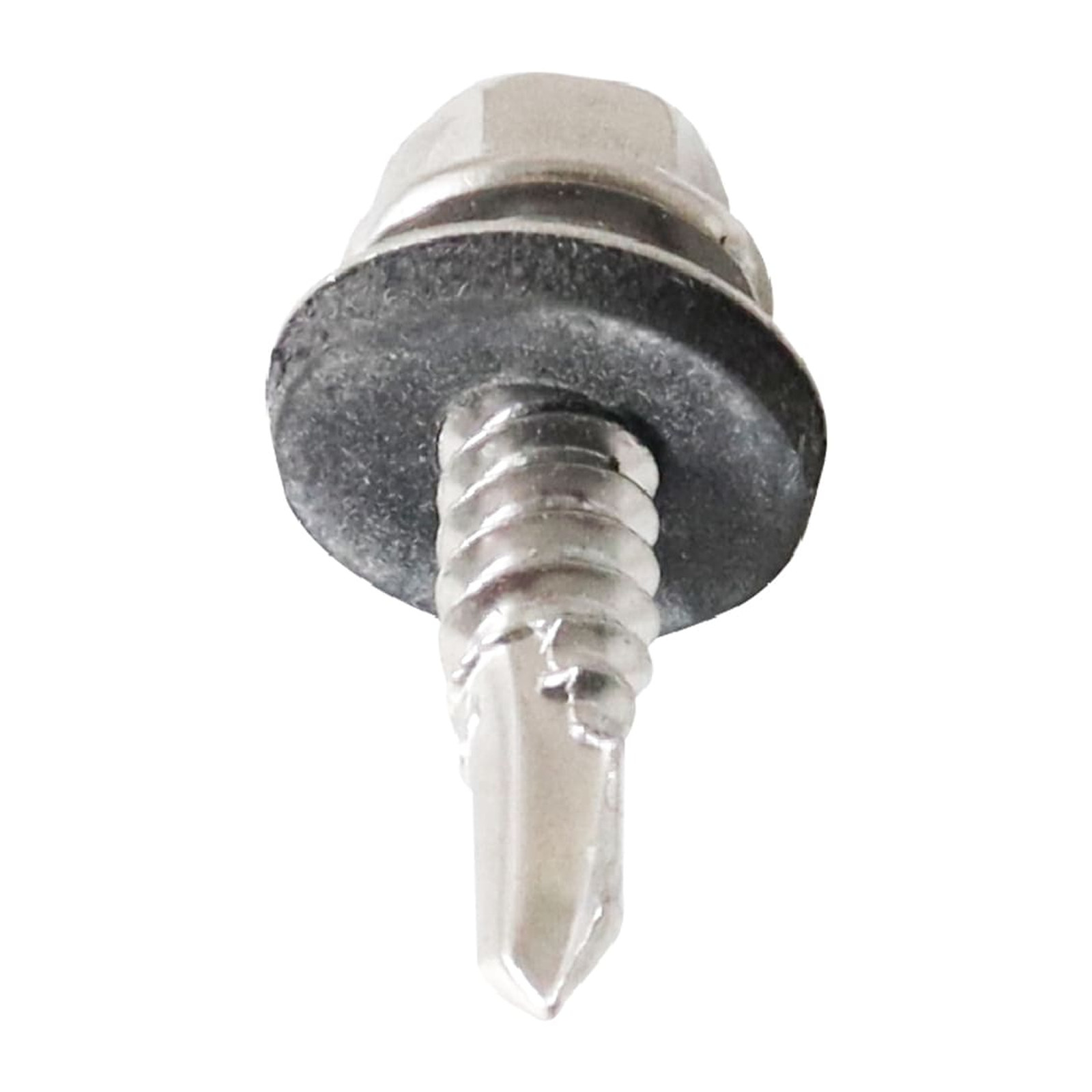 PIJA HEX. PUNTA BROCA C/RONDANA ACERO INOX. 410 1/4X1 (precio por caja, caja con 100 piezas) - Imagen 3