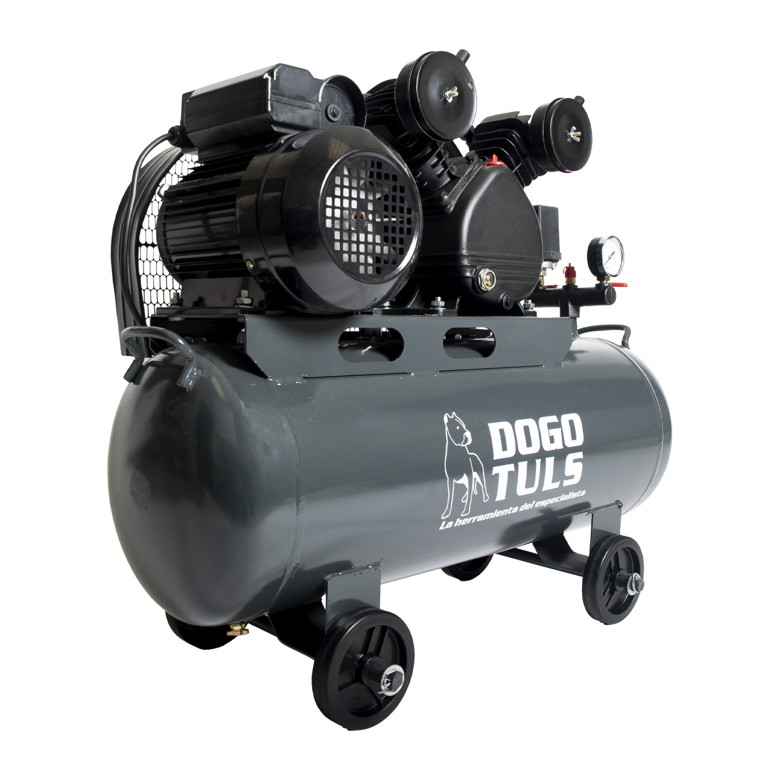 Compresor de Aire 2 HP 56 L Banda Cobre - Imagen 3