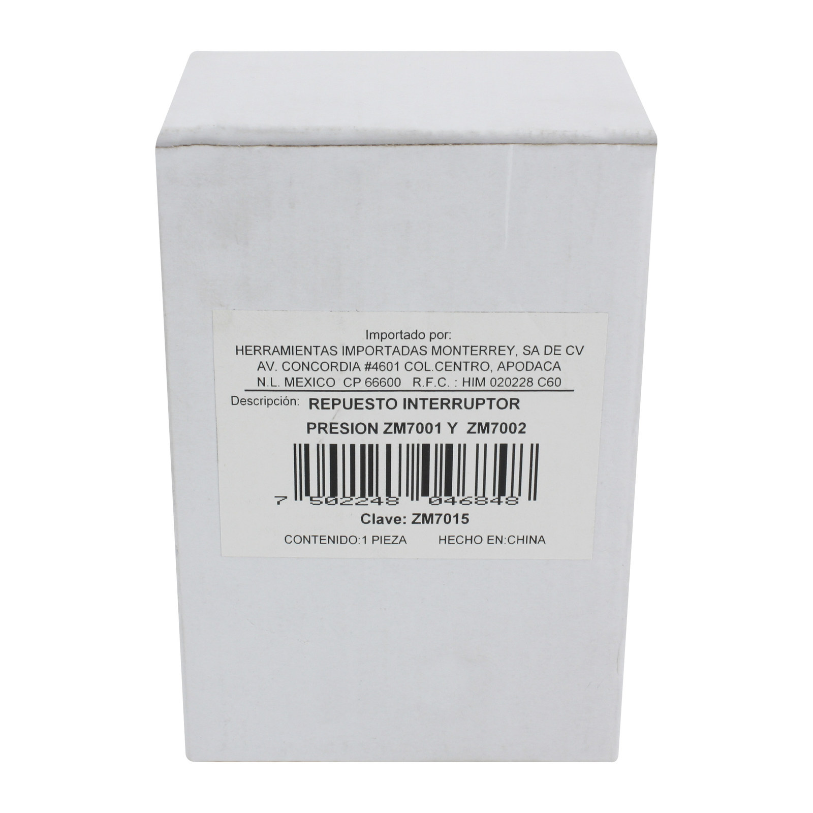 REPUESTO INTERRUPTOR PRESION  ZM7001 /02 - Imagen 2