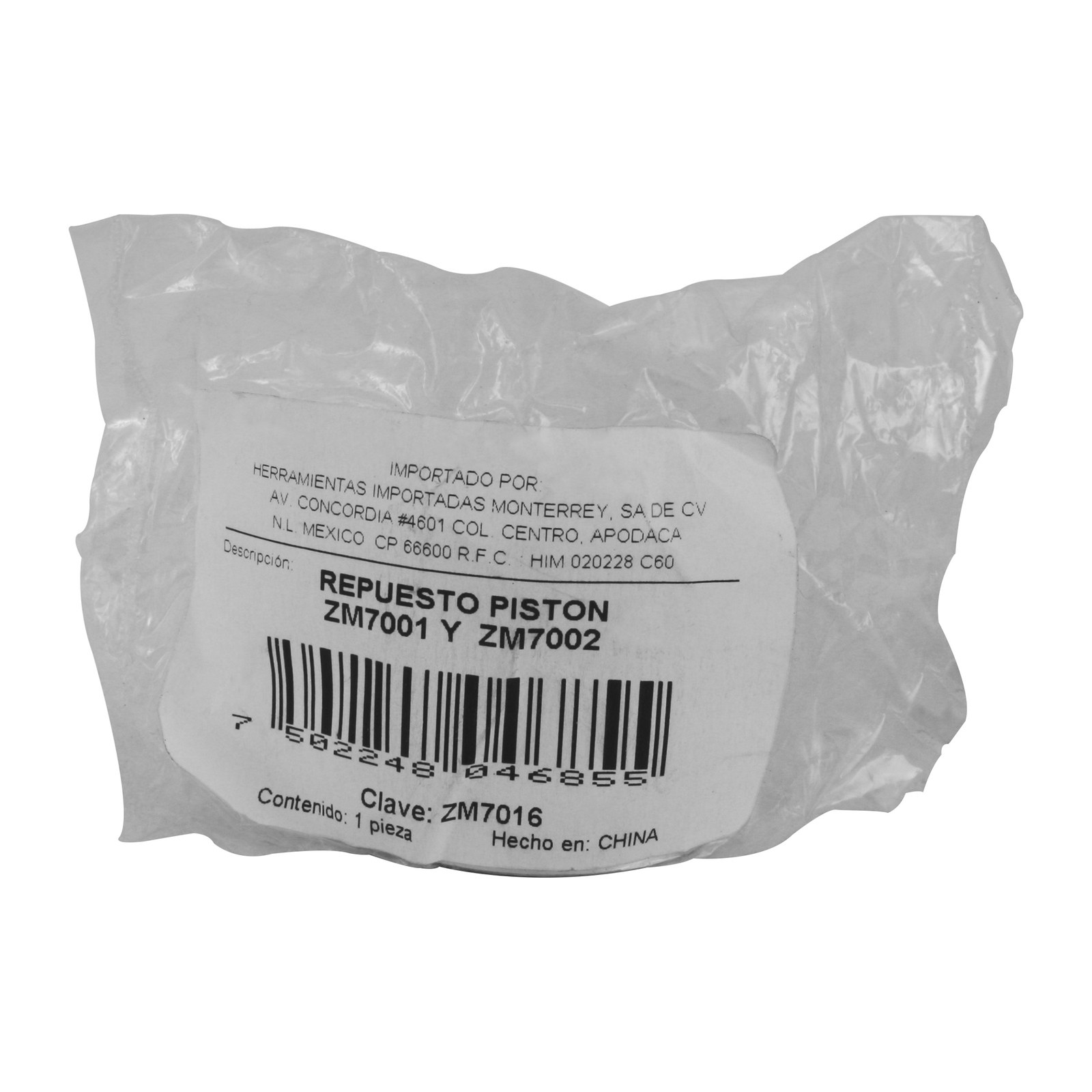 REPUESTO PISTON ZM7001 Y ZM7002 - Imagen 2