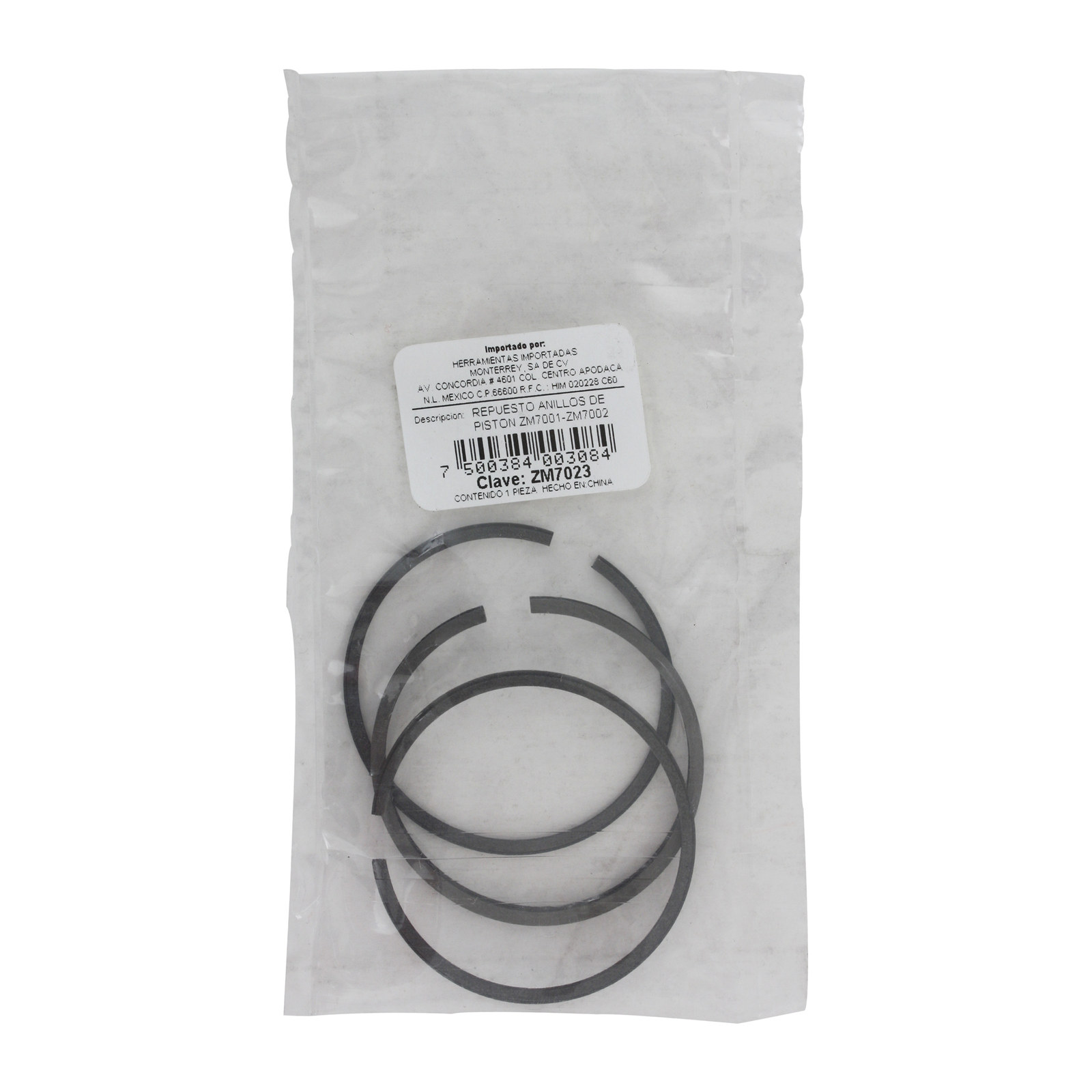 REPUESTO ANILLOS DE PISTON ZM7001-ZM7002 - Imagen 2