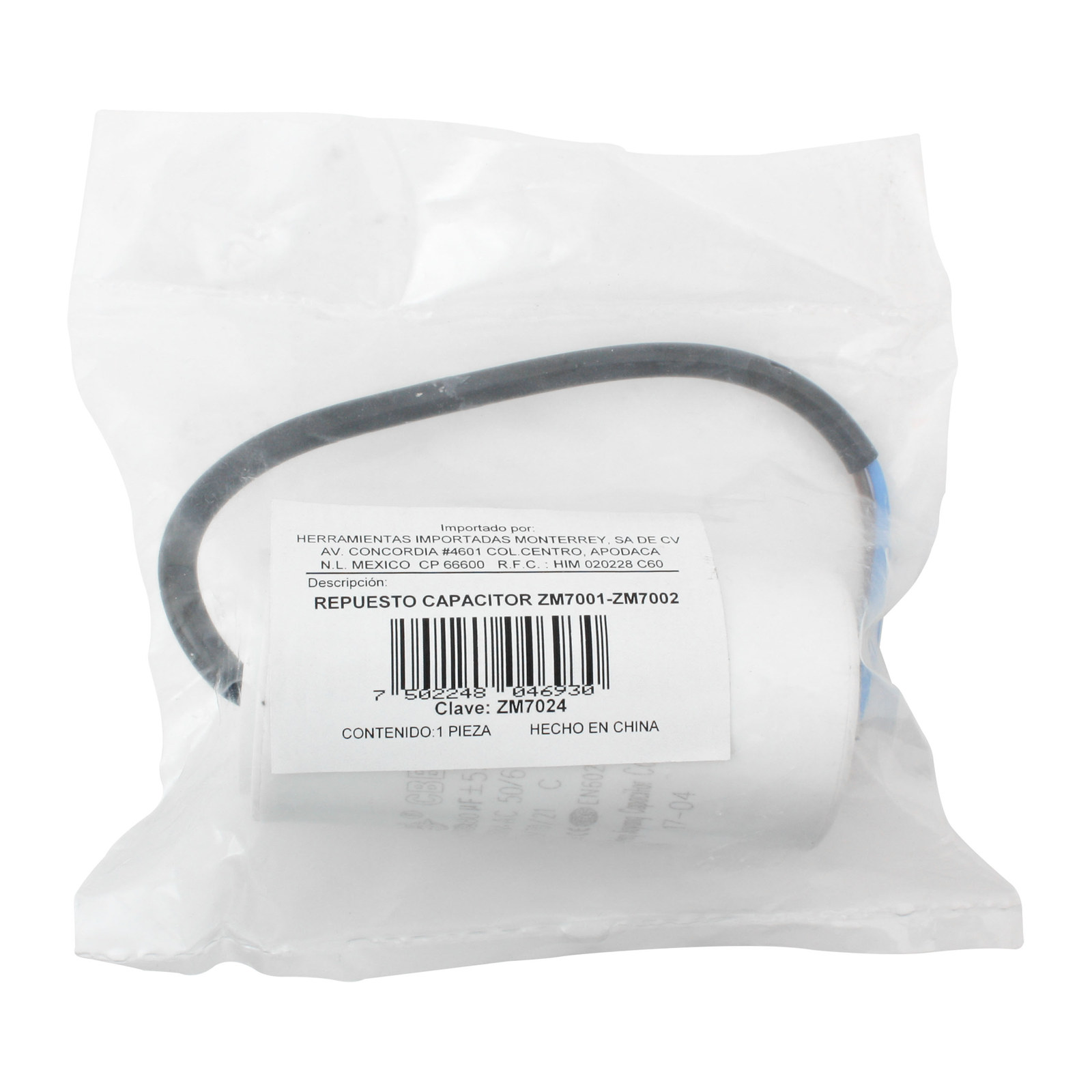 REPUESTO CAPACITOR ZM7001 Y ZM7002 - Imagen 2