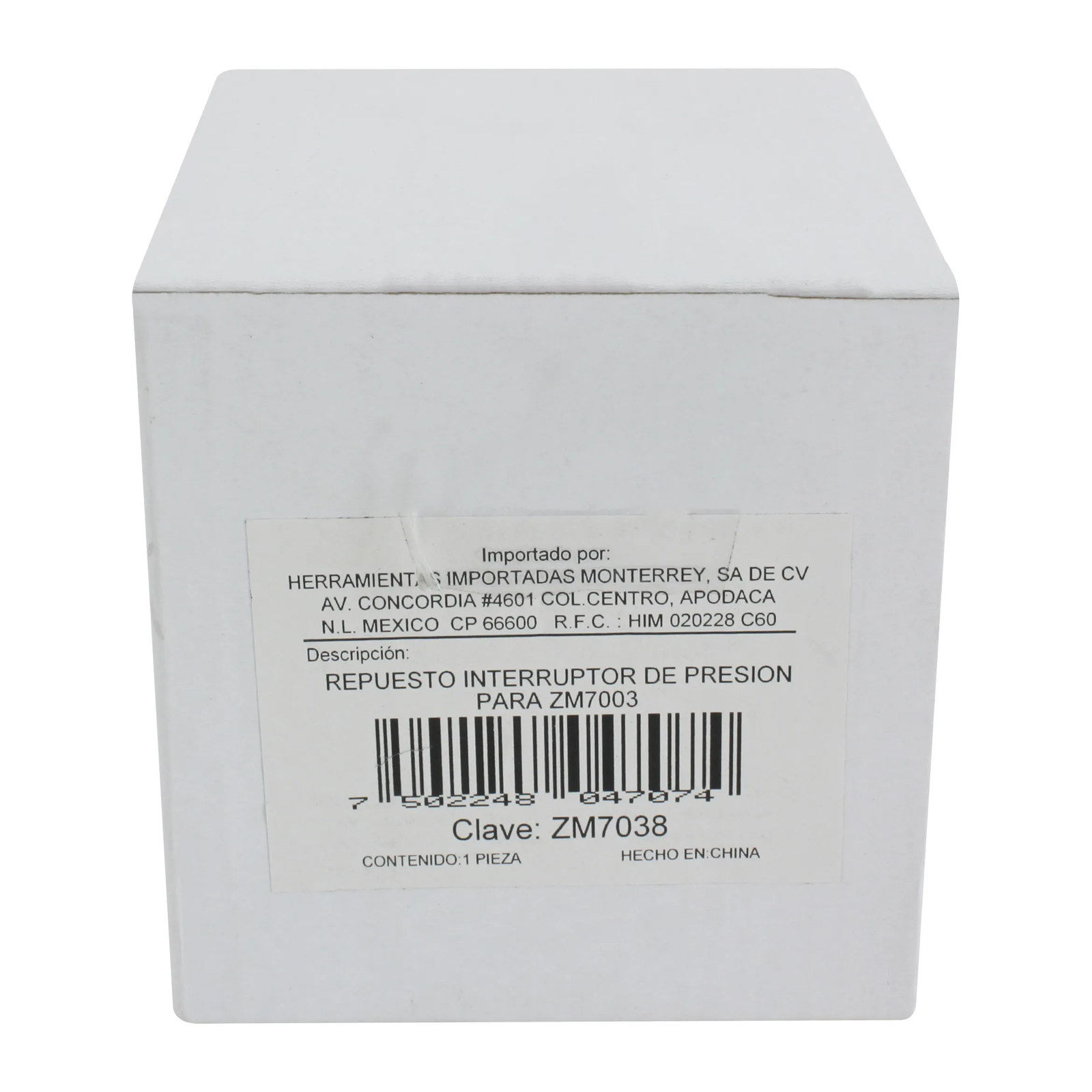 REPUESTO INTERRUPTOR DE PRESION  ZM7003 - Imagen 2
