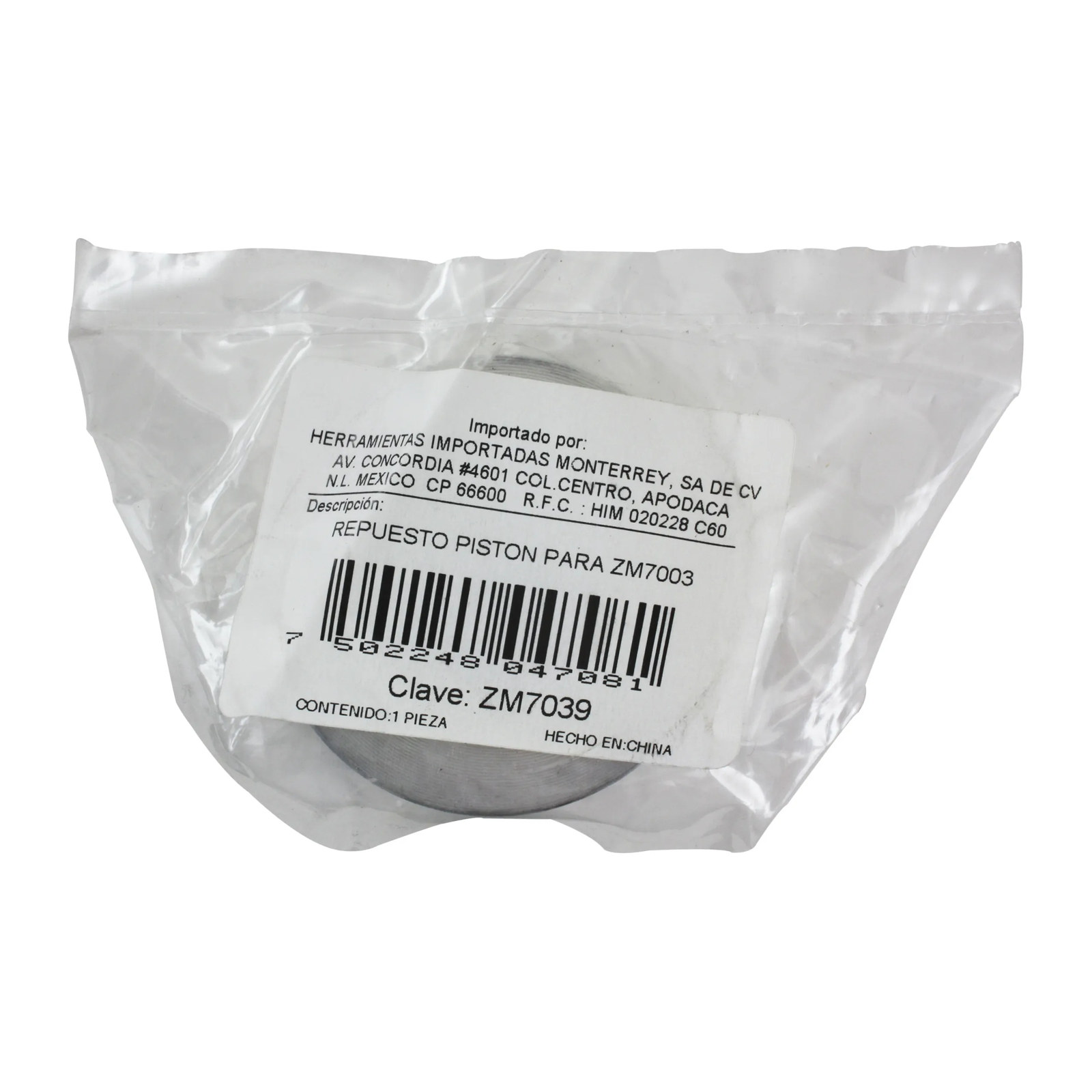 REPUESTO PISTON PARA ZM7003 - Imagen 2