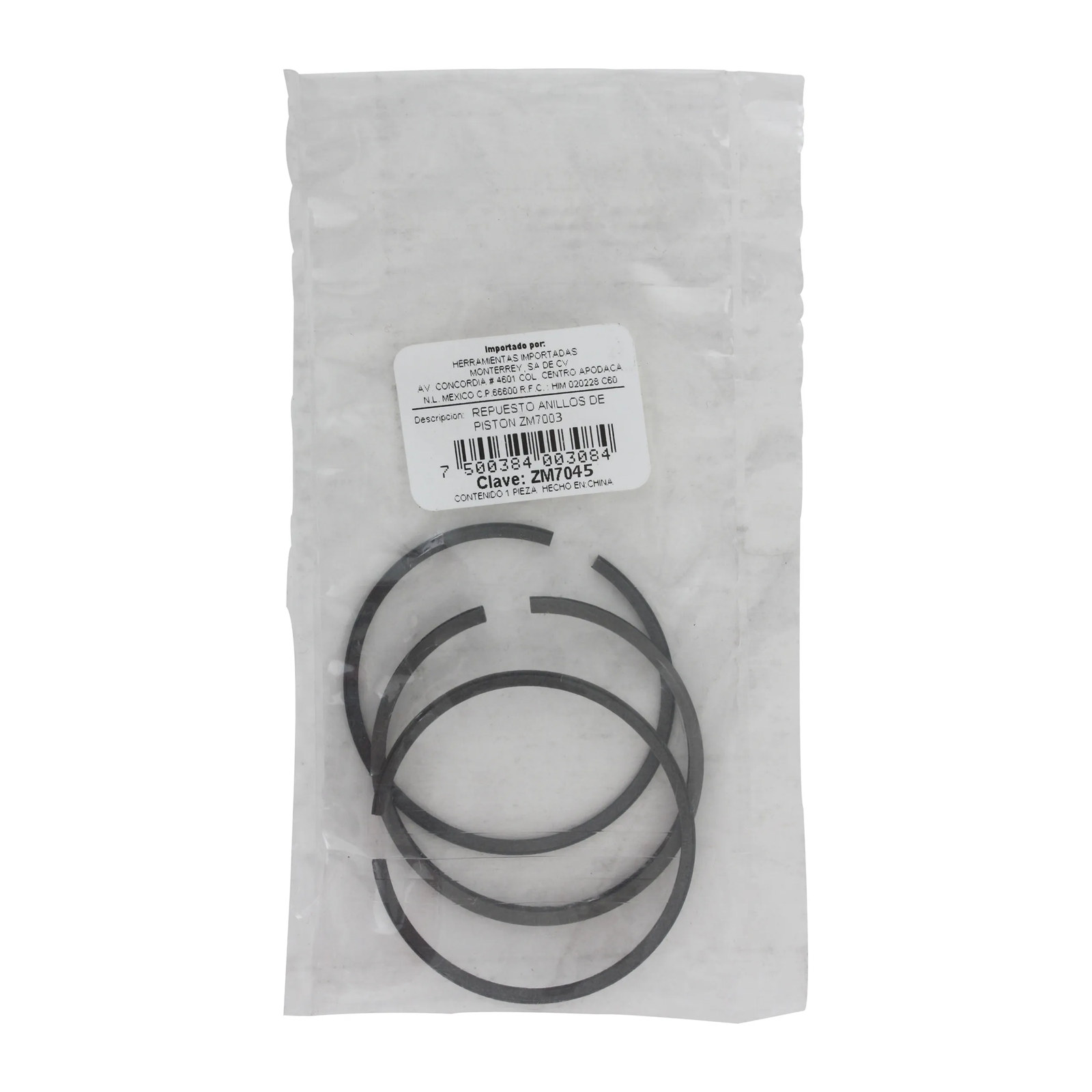 REPUESTO ANILLOS PARA PISTON PARA ZM7003 - Imagen 2