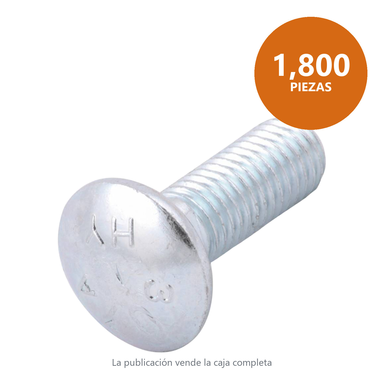 TORNILLO TIPO COCHE GALV. 1/4-20 X 2 (Precio x Pza - Caja Granel c/1800 pzas) - Imagen 2