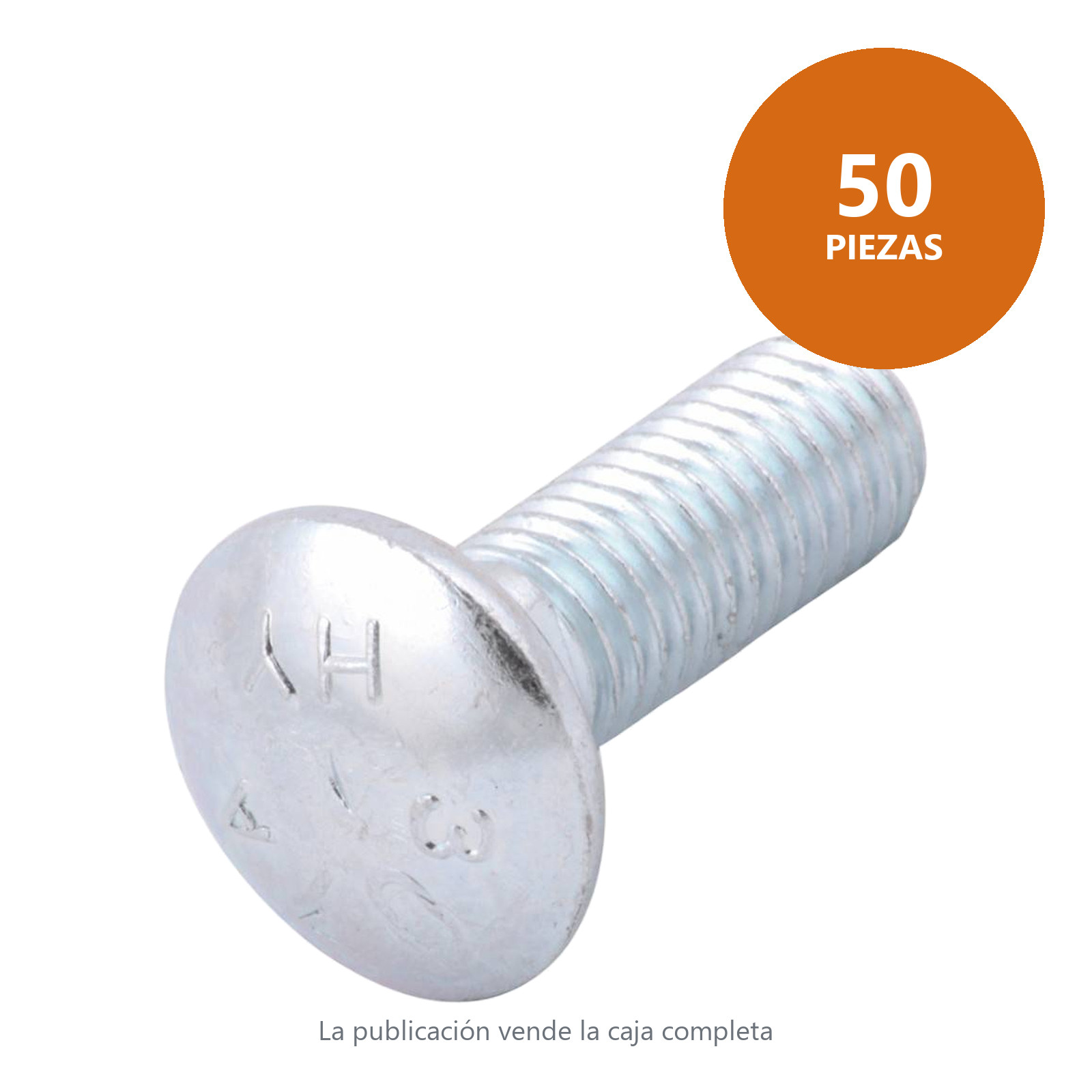 TORNILLO TIPO COCHE GALV. 5/16-18 X 2-1/2   (Precio x Pza - Caja c/50 pzas) - Imagen 2