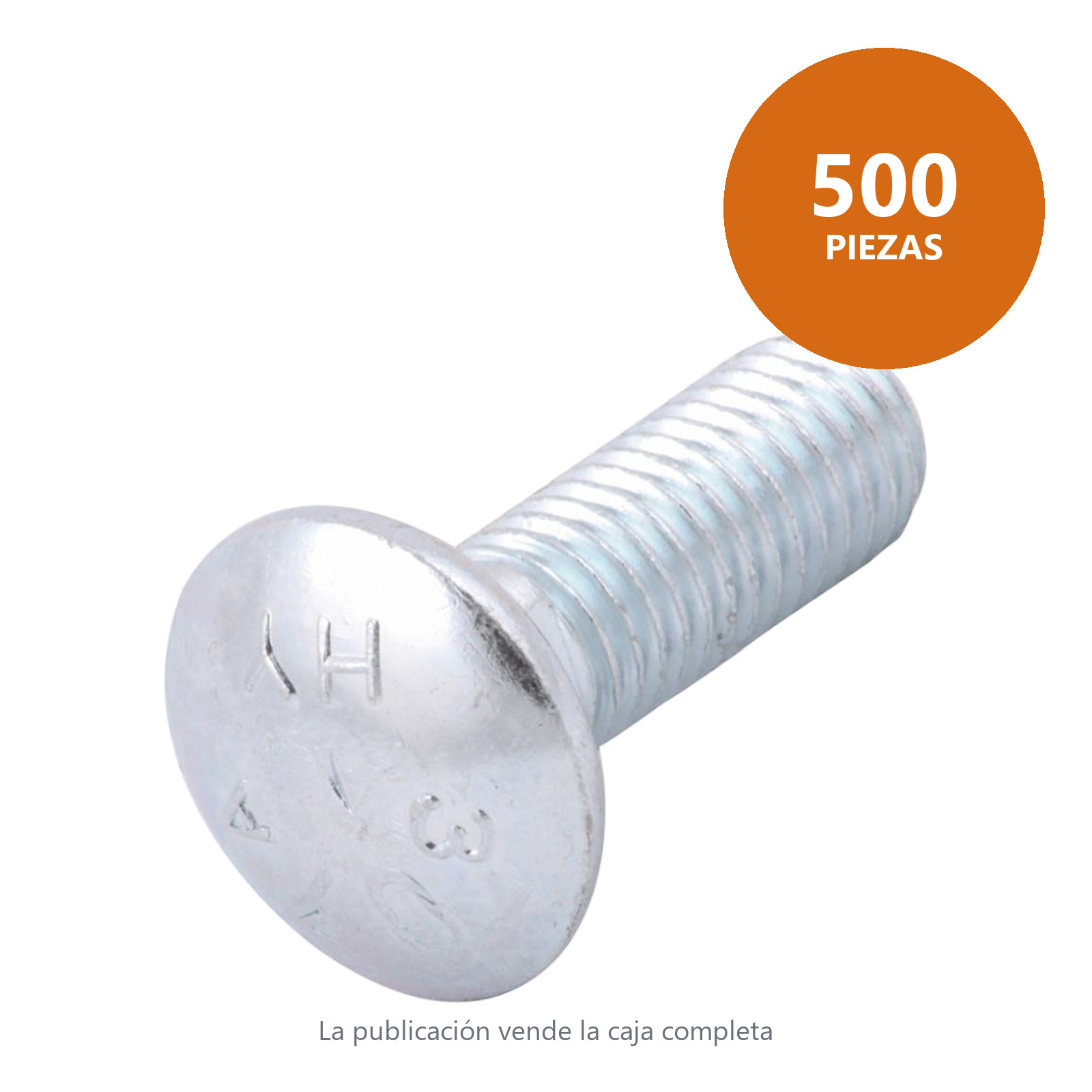 TORNILLO TIPO COCHE GALV. 3/8-16 X 3 (Precio x Pza - Caja Granel c/500 pzas) - Imagen 2