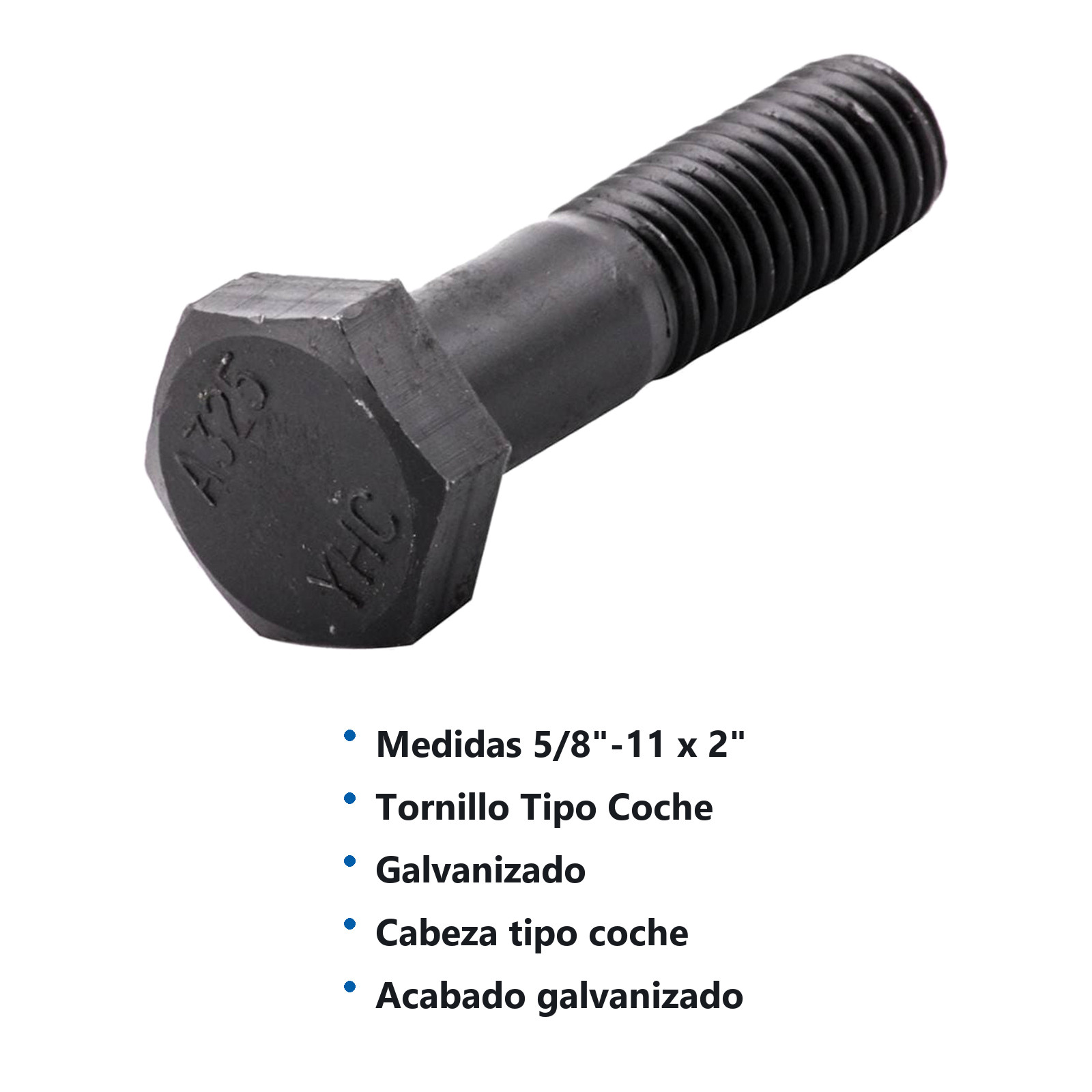 TORN. ESTRUCTURAL HEX. NEGRO A325 5/8-11 X 2 (Precio x Caja - Caja c/25 pzas) - Imagen 2