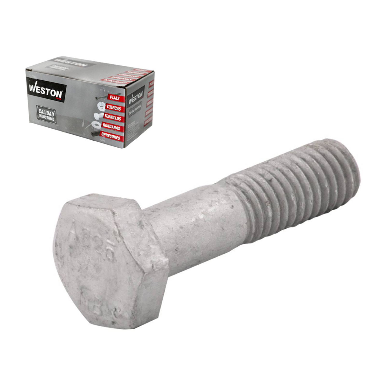Tornillo Estructural Hexagonal Weston A325 1/2-13 x 2-1/4" (Caja c/50 pzas)