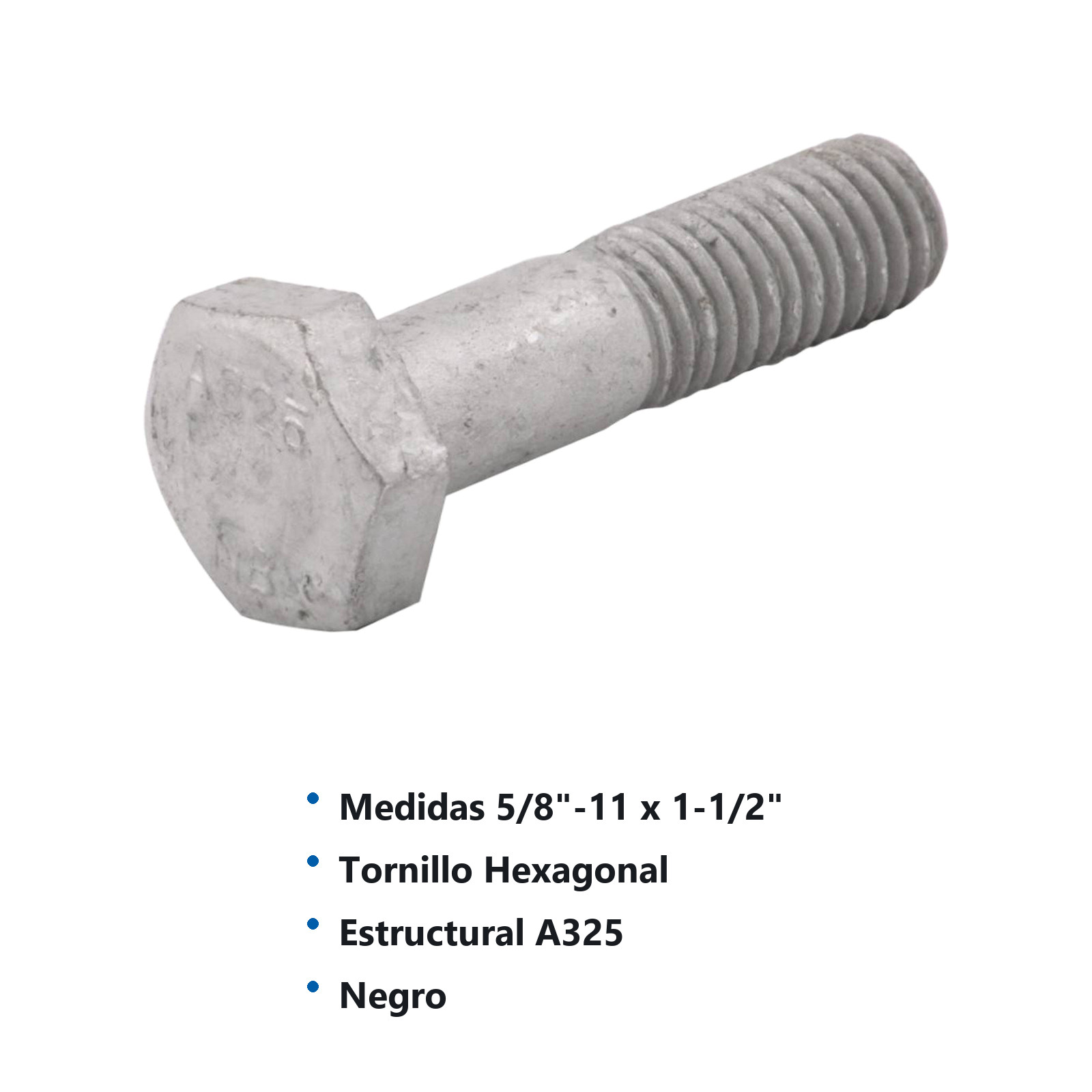 TORN. ESTRUCTURAL HEX. GIC A325 5/8-11 X 1-1/2 (Precio x Caja c/25 pzas) - Imagen 3