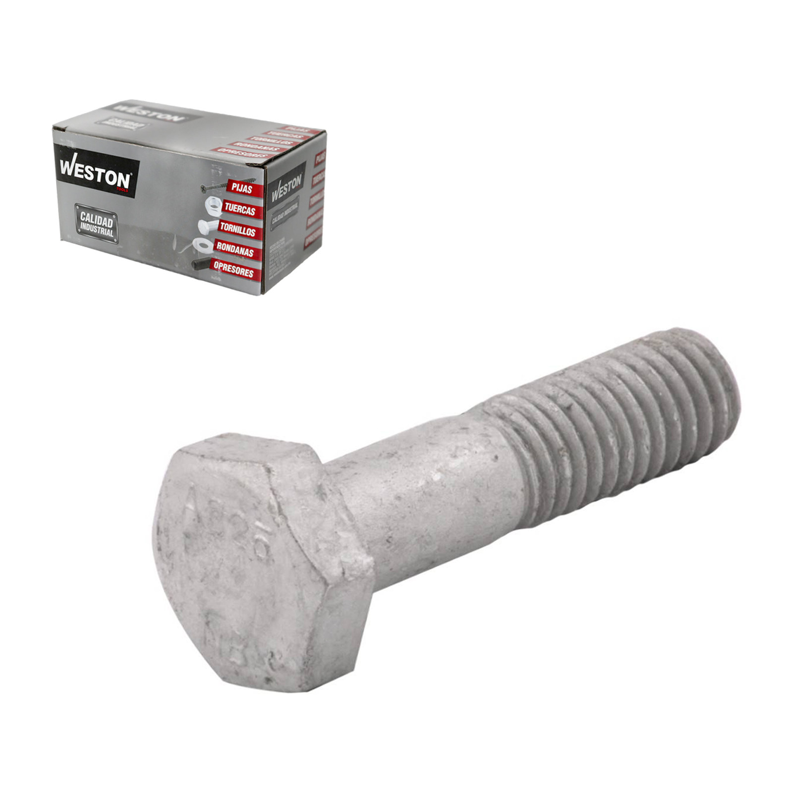 Tornillo Estructural Hexagonal Weston A325 3/4-10 x 4 in (Caja c/20 pzas)