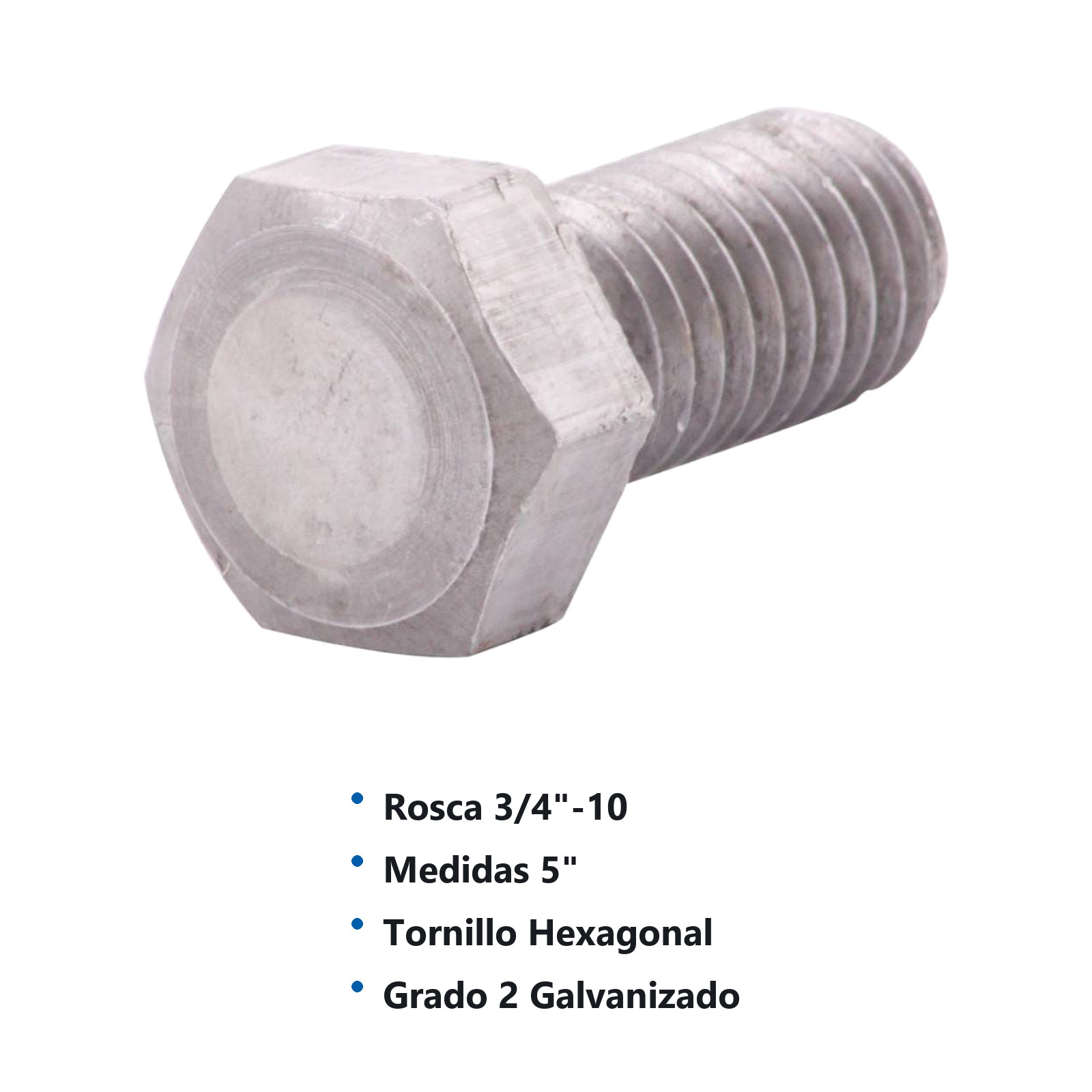 TORN. G2 PULIDO RP 3/4-10 X 5" (Precio x Caja - Caja c/10 pzas) - Imagen 2