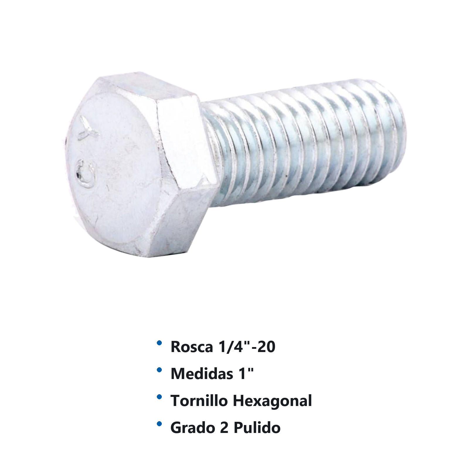TORN. G2 GALV. 'RC' 1/4-20 X 1 (Precio x Caja - Caja c/100 pzas) - Imagen 2