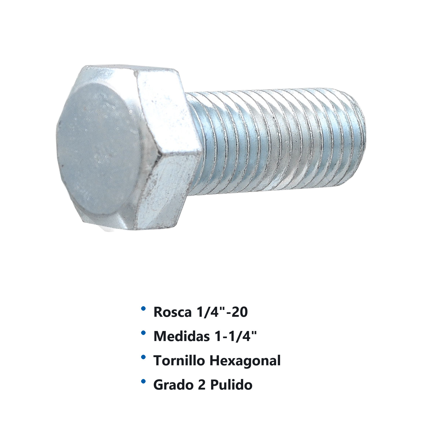 TORN. G2 GALV. " RC" 1/4-20 X 1-1/4 (Precio x Caja - Caja c/100 pzas) - Imagen 3