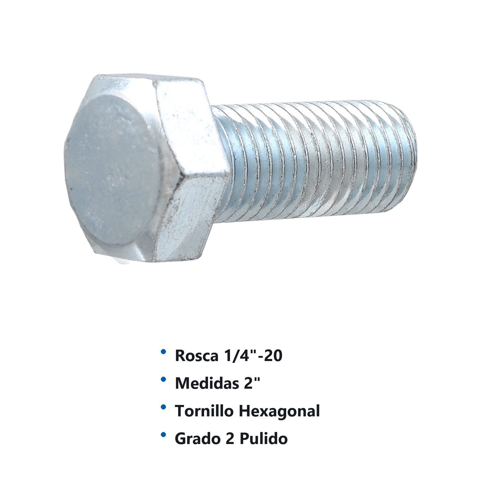 TORN. G2 GALV. " RC" 1/4-20 X 2 (Precio x Caja - Caja c/100 pzas) - Imagen 3