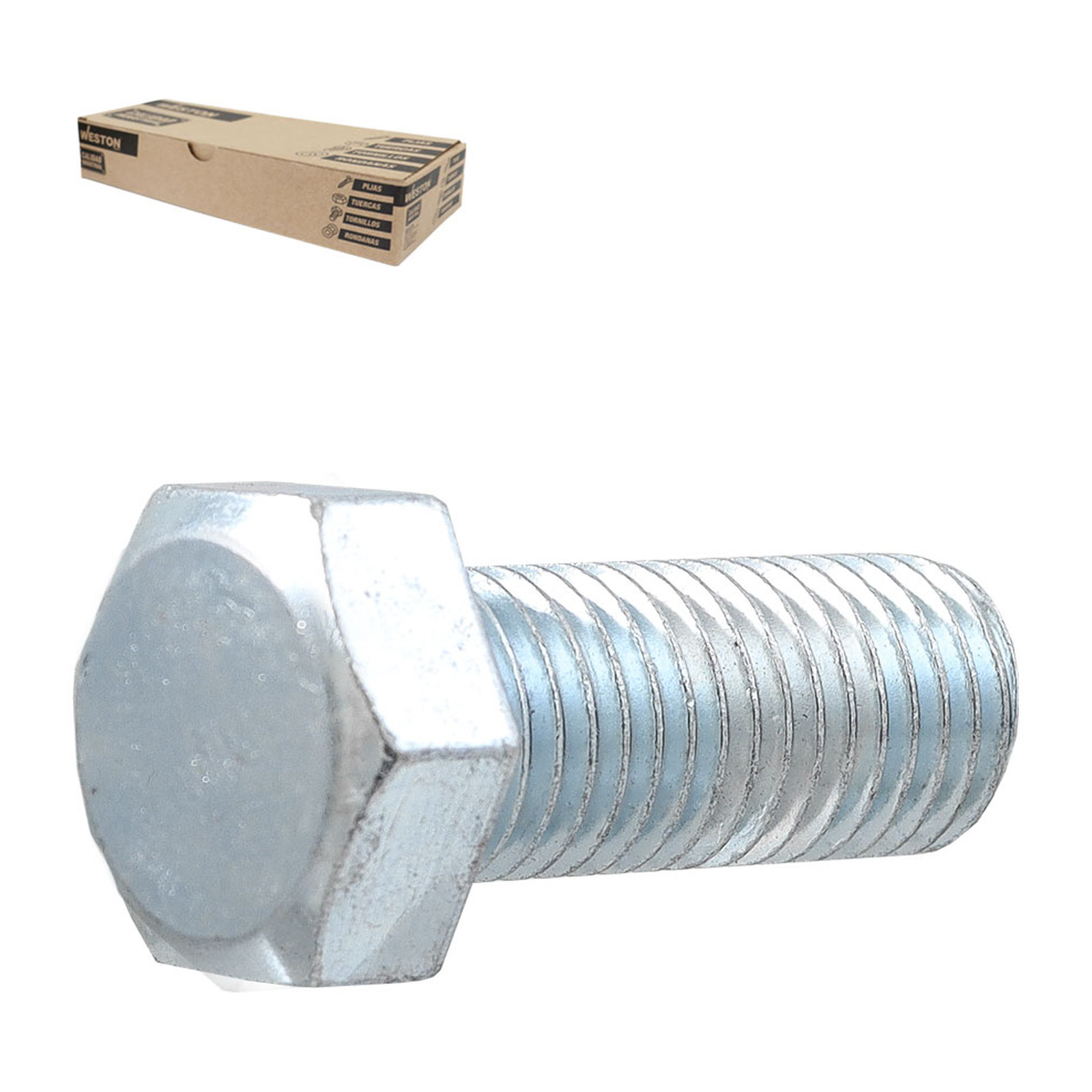 Tornillo G2 Galvanizado 1/4-20 x 4" Weston - Caja con 50 piezas