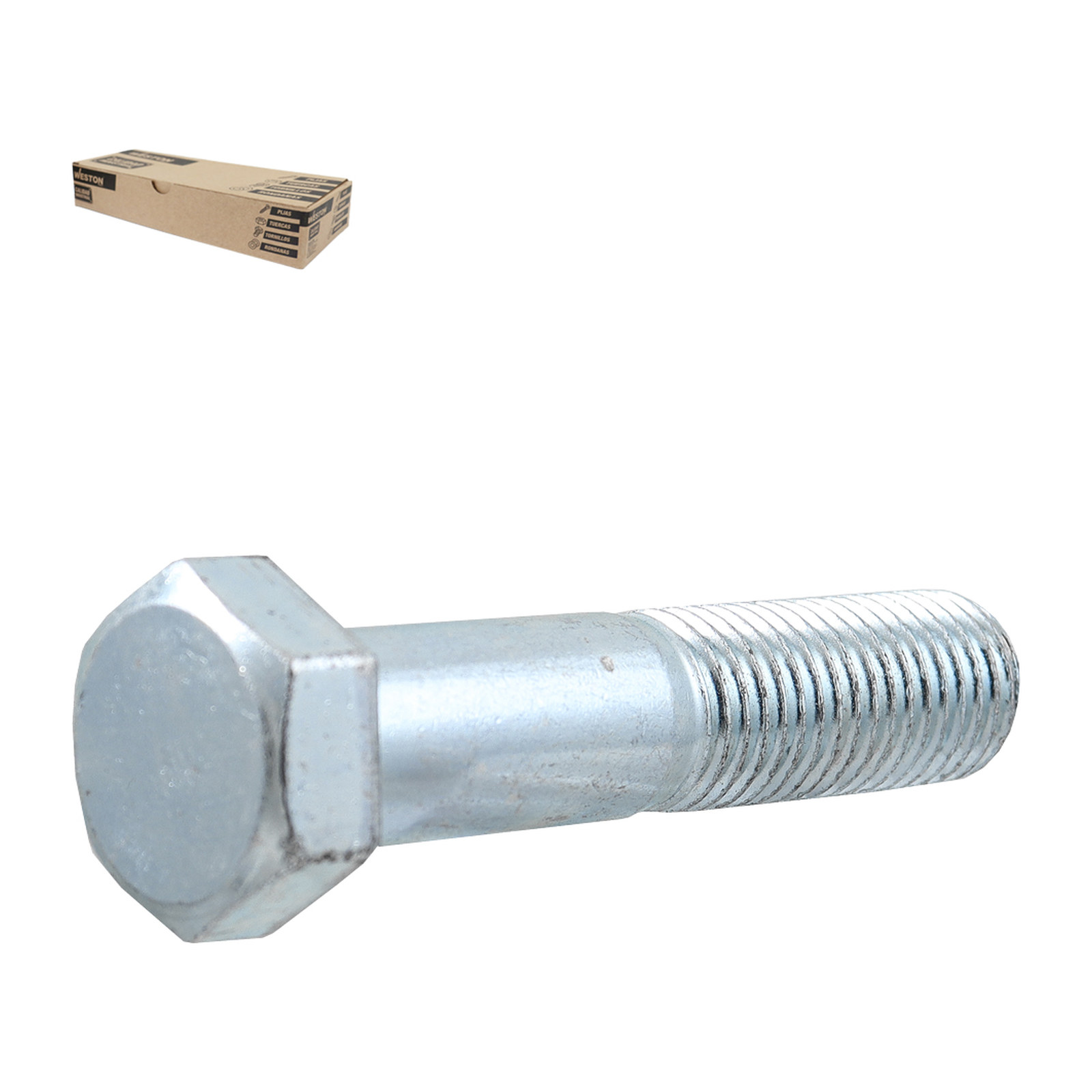 Tornillo G2 Galvanizado Cabeza Redonda 1/4-20 x 4-1/2" Weston (Caja c/50 pzas)