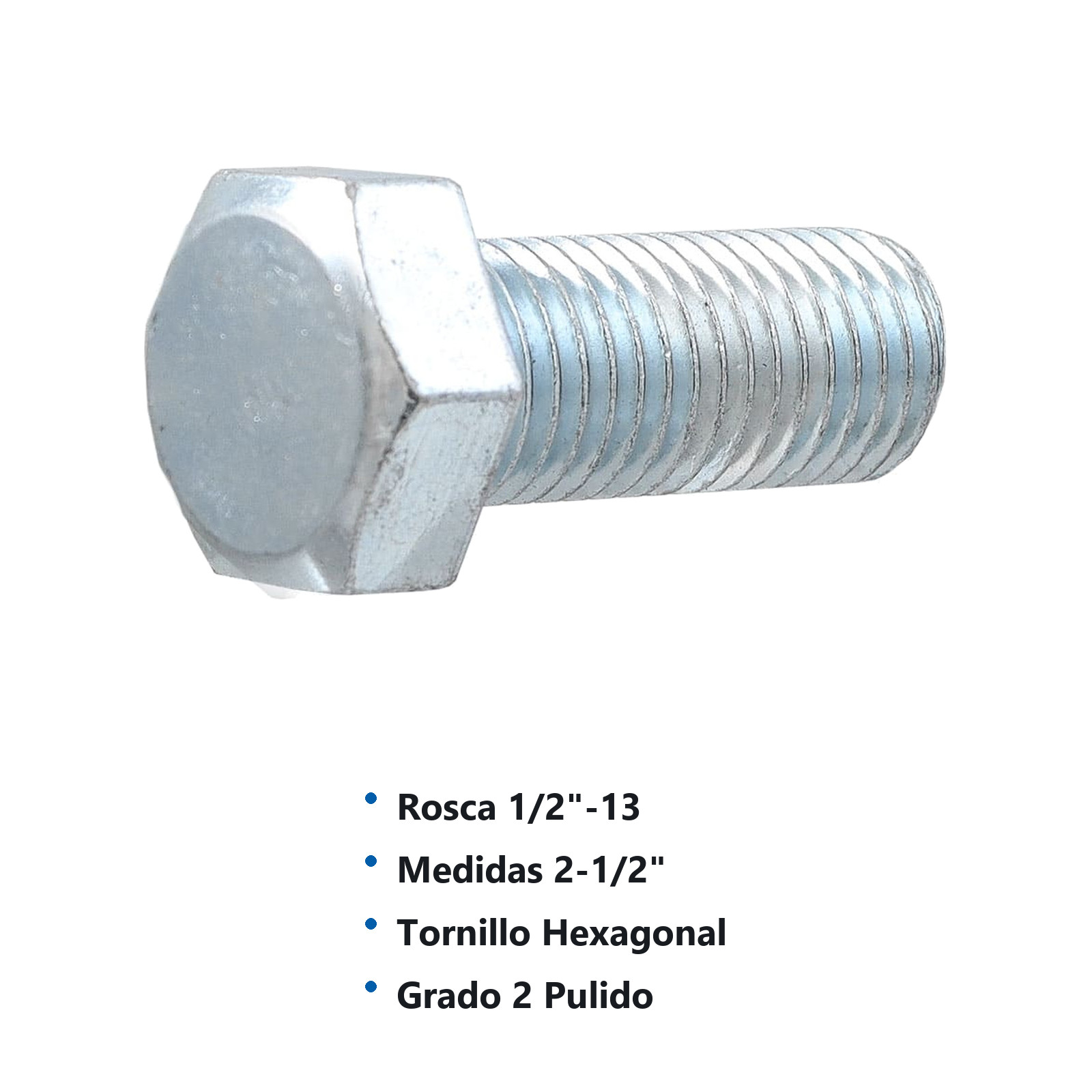TORN. G2 GALV. 'RC' 1/2-13 X 3 (Precio x Caja - Caja c/25 pzs) - Imagen 2