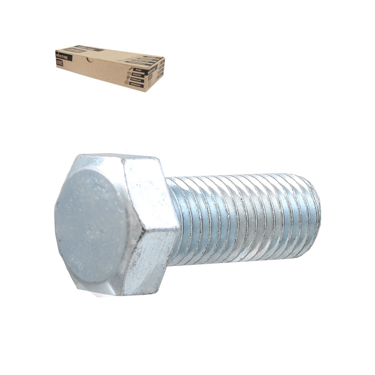 Tornillo G2 Galvanizado Weston 7/8"-9 x 2" (Caja con 15 piezas)