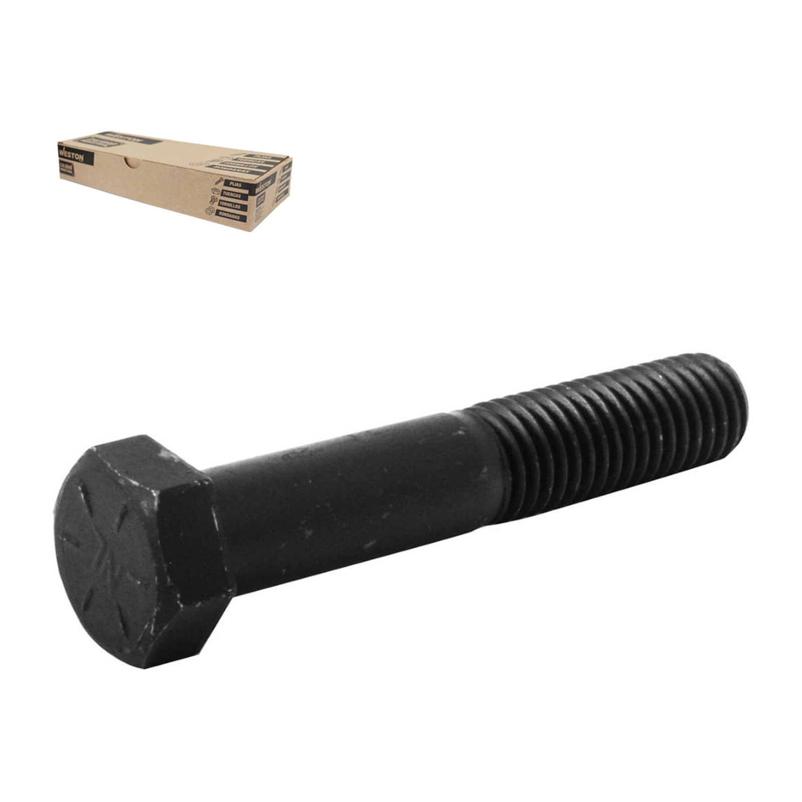 Tornillo Grado 8 Negro 5/8" x 3" WESTON - Caja con 25 piezas