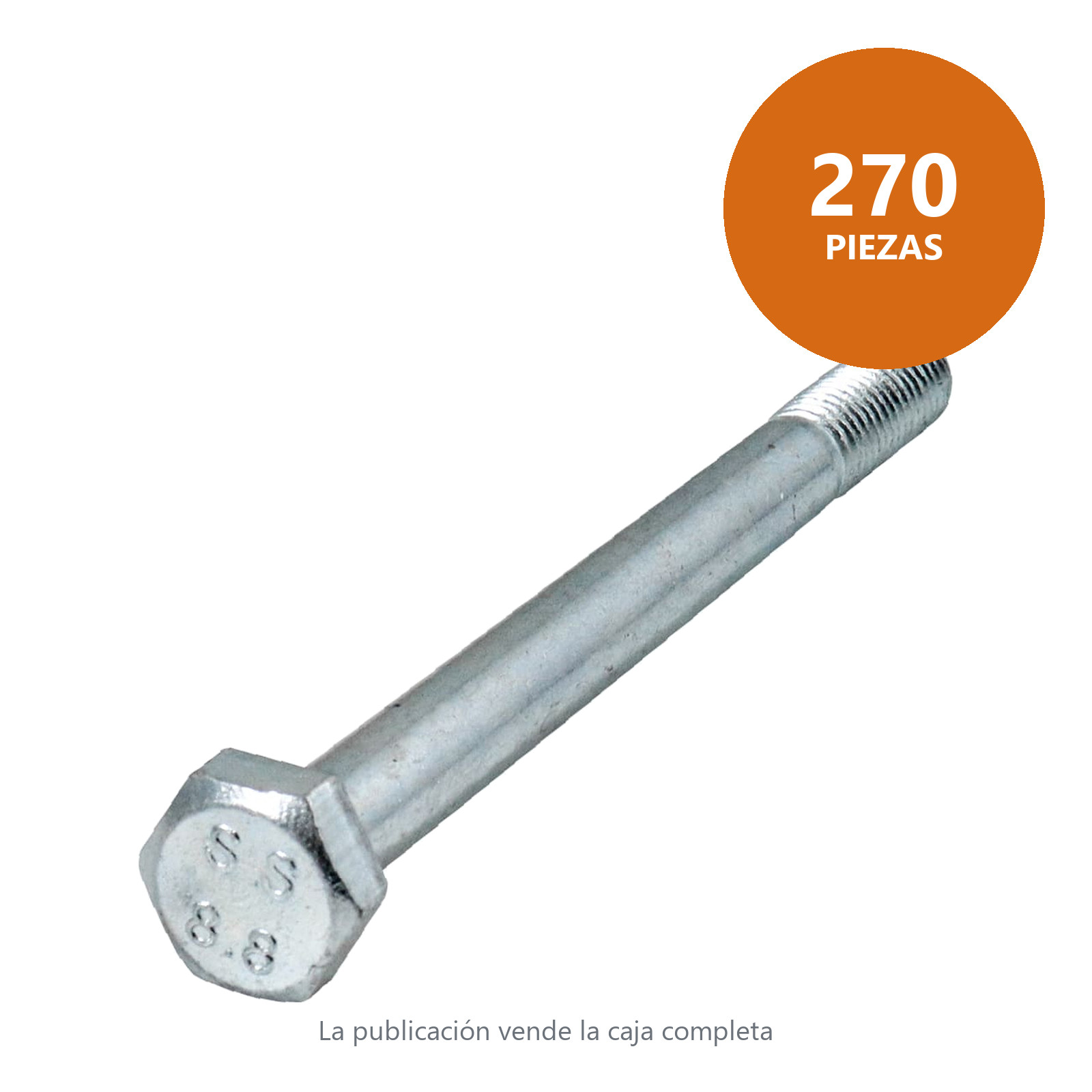 TORN. 8.8  RP    M10-1.50 X 130MM GALV. (Precio x Pza - Caja a granel c/270 pzas) - Imagen 2