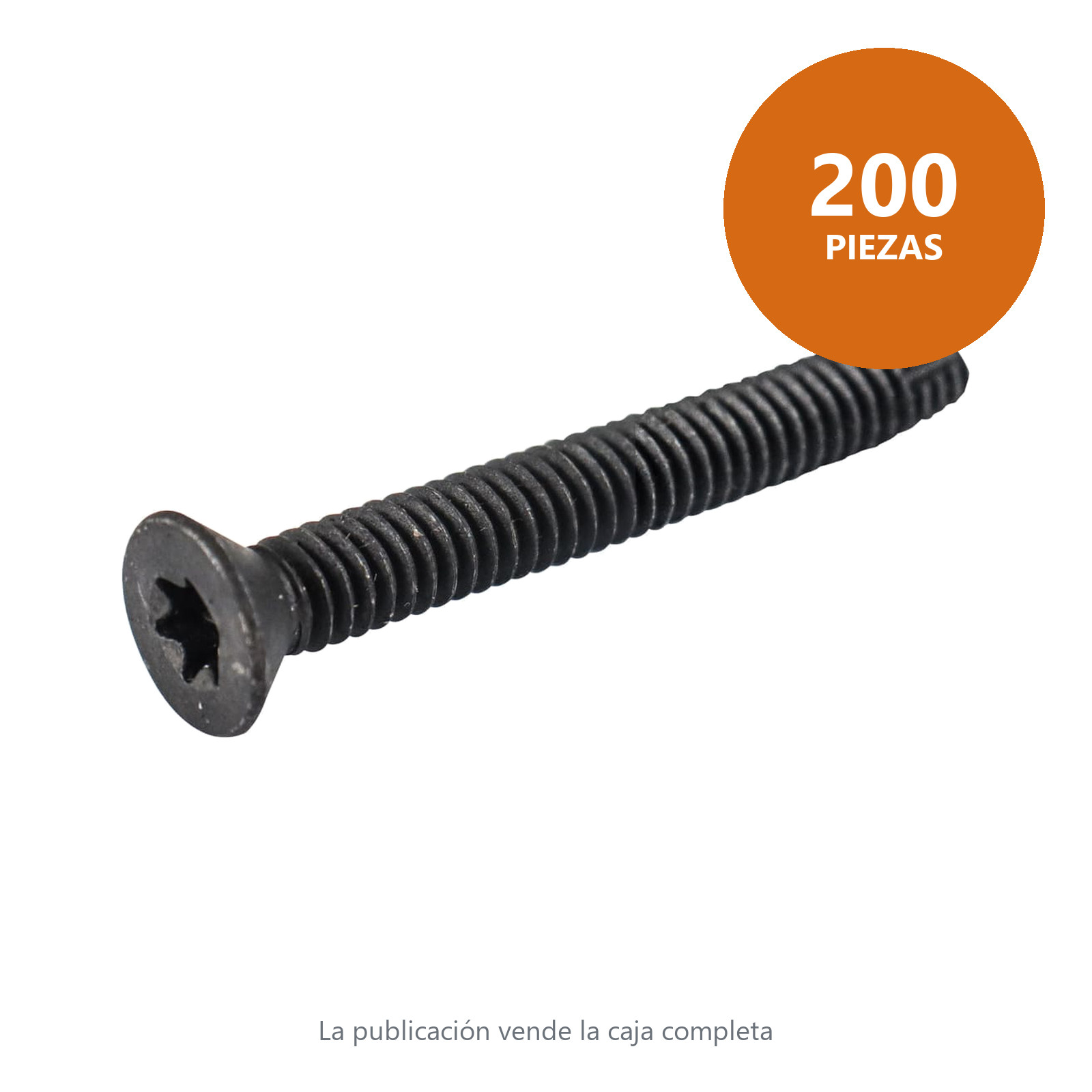 TORN. C.PLANA TORX T/F NEGRO 1/4X1 (Precio x Pieza - Caja c/200 pzs) - Imagen 4