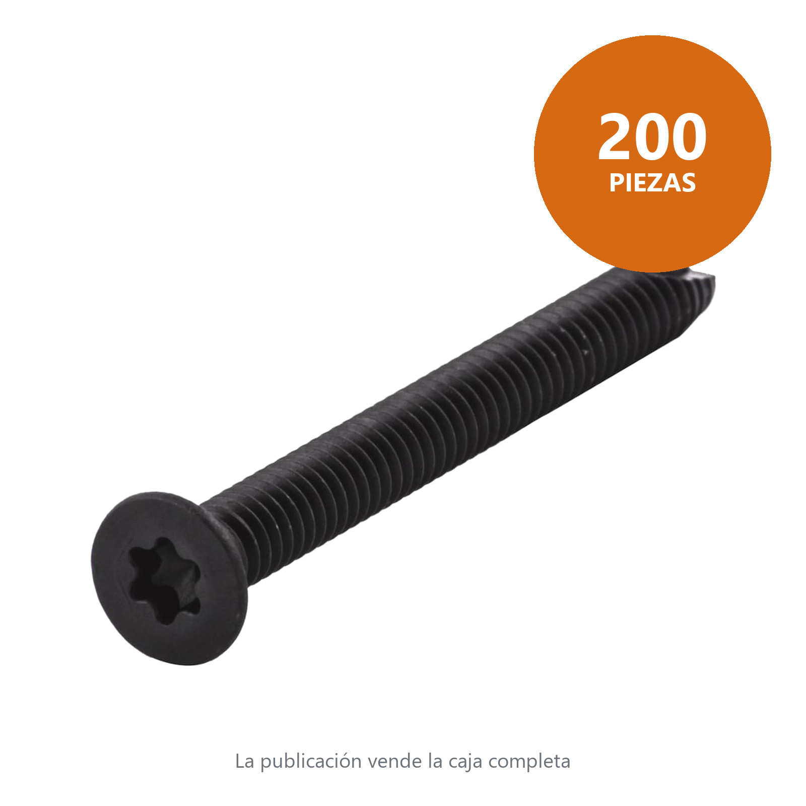 TORN. C.PLANA TORX T/23 NEGRO 5/16X3  (Precio x Pza - Caja c/200 pzas) - Imagen 4