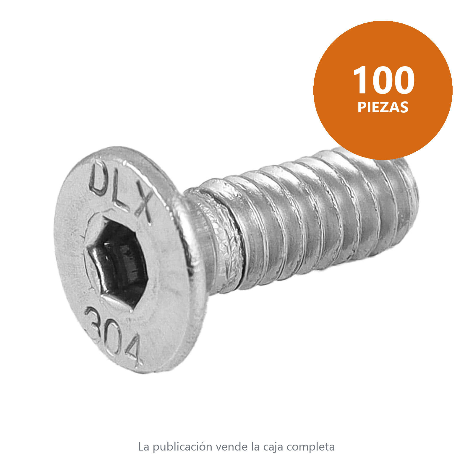 TORNILLO ALLEN CAB PLA INOX M4-0.70x12mm (Precio x Pza - Caja c/100 pzas) - Imagen 3