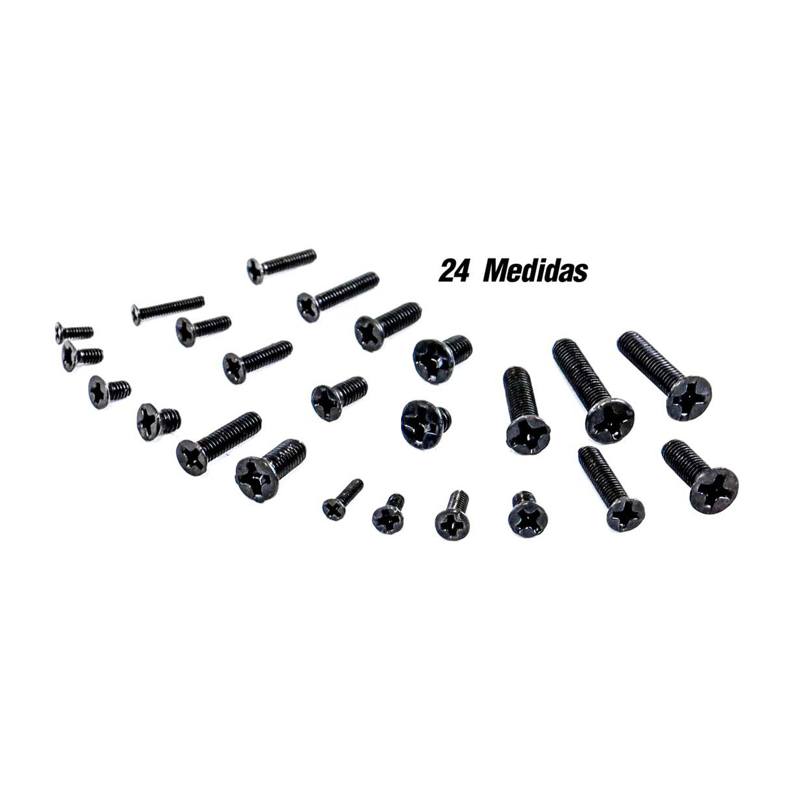 JUEGO D/TORNILLO CABEZA PLANA PHILLIPS NEGRO METRICO 720 PZS - Imagen 3